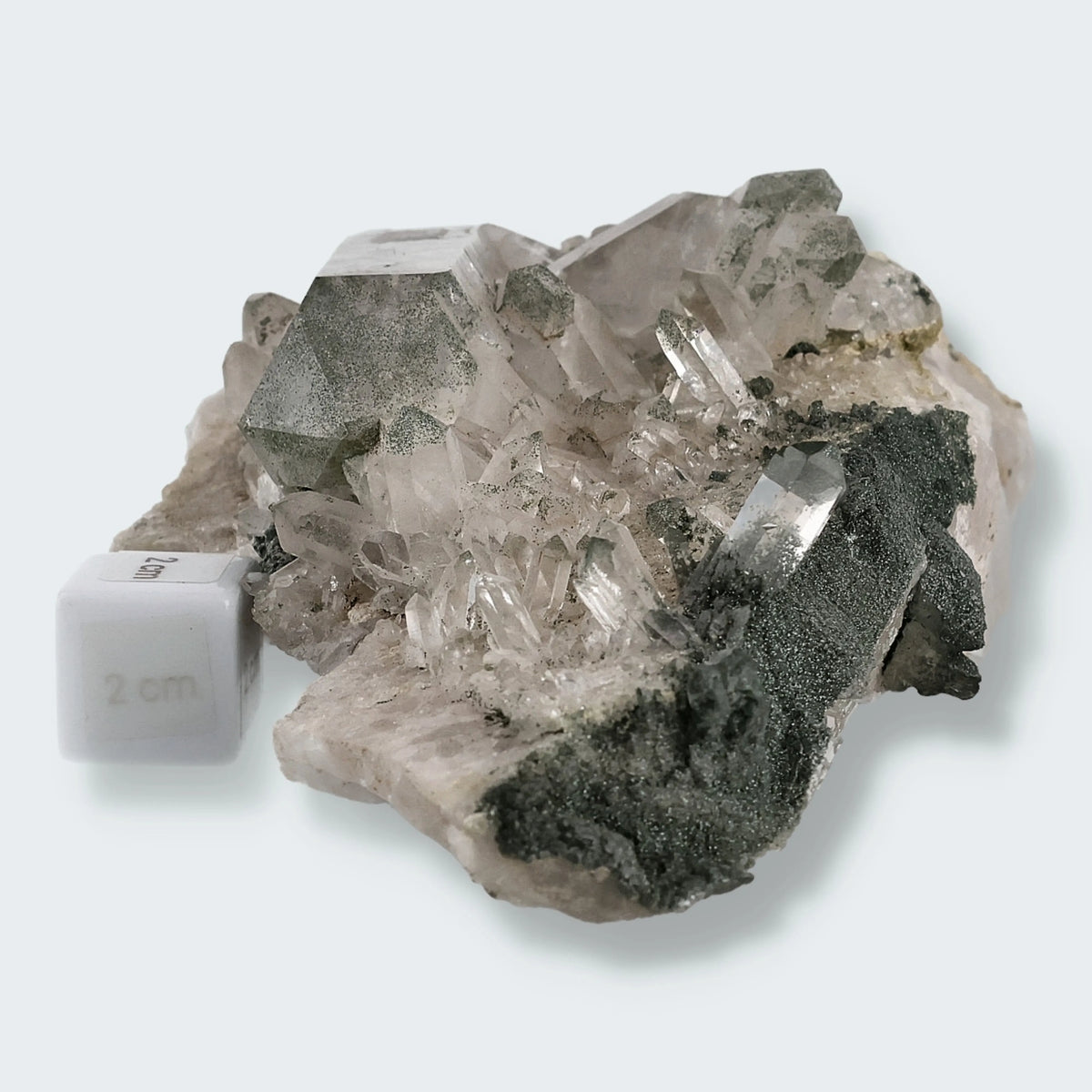 Epidot und Bergkristall aus der Schweiz (866g)