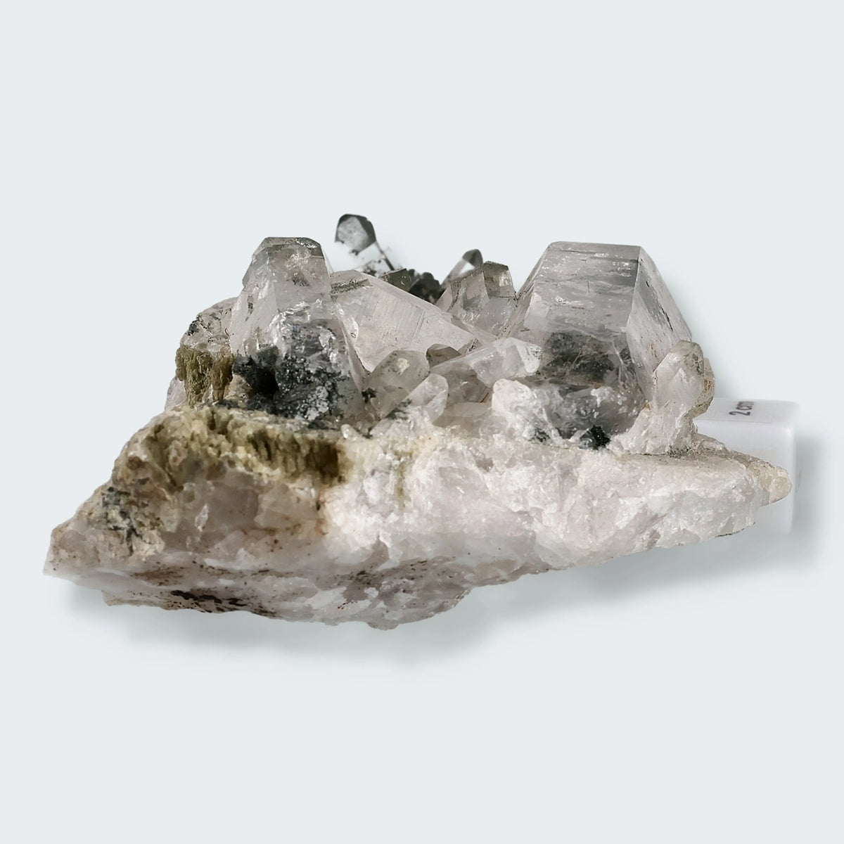 Epidot und Bergkristall aus der Schweiz (866g)