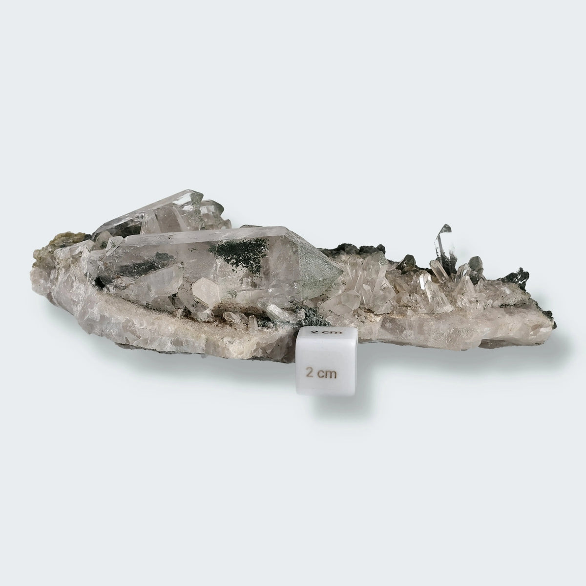 Epidot und Bergkristall aus der Schweiz (866g)