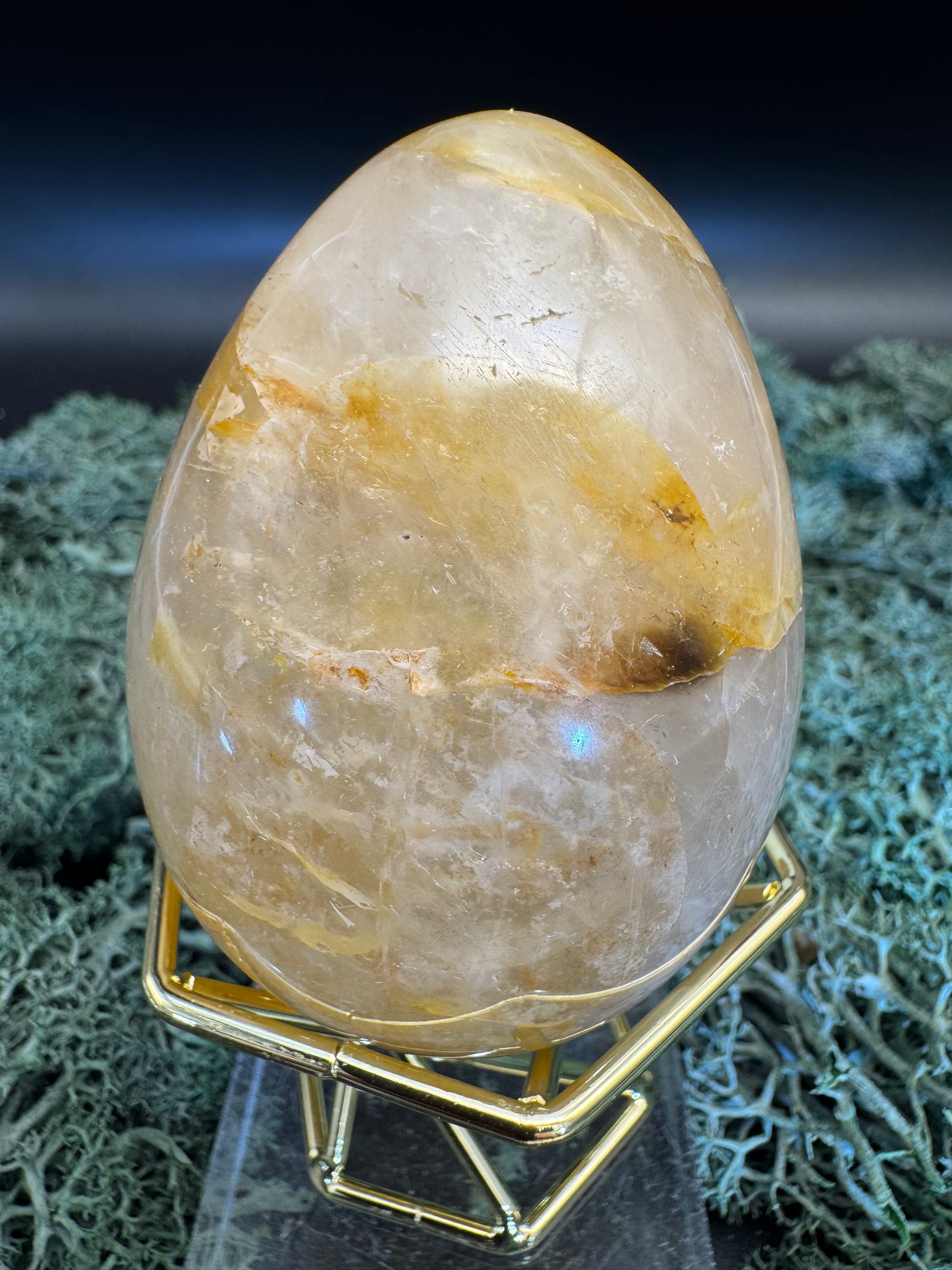 Golden Healer Eier (Quarz mit Eisenoxid Einschlüssen) aus Brasilien - verschieden Größen - 1 Stück - crystal paradise