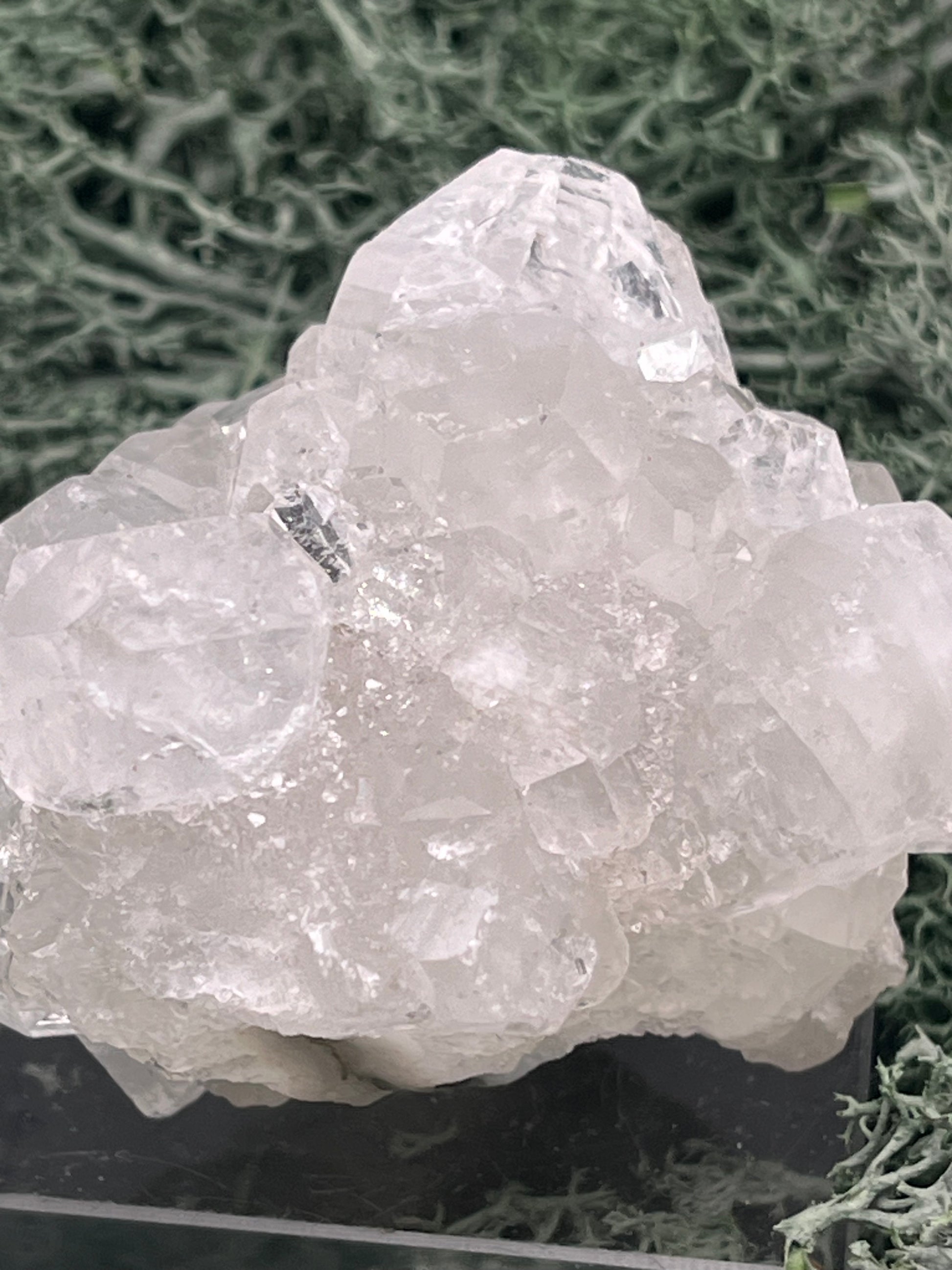 Apophyllit Stufe aus Indien (128g) - schöne grosse Kristalle - crystal paradise