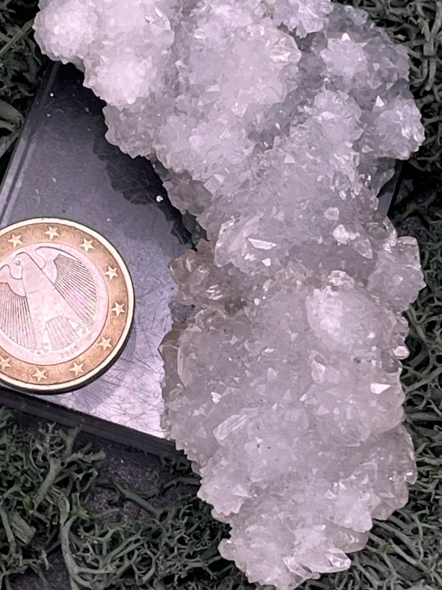 Apophyllit Stufe aus Indien (91g) - schöne grosse Kristalle zusammen mit Sugar Crystals