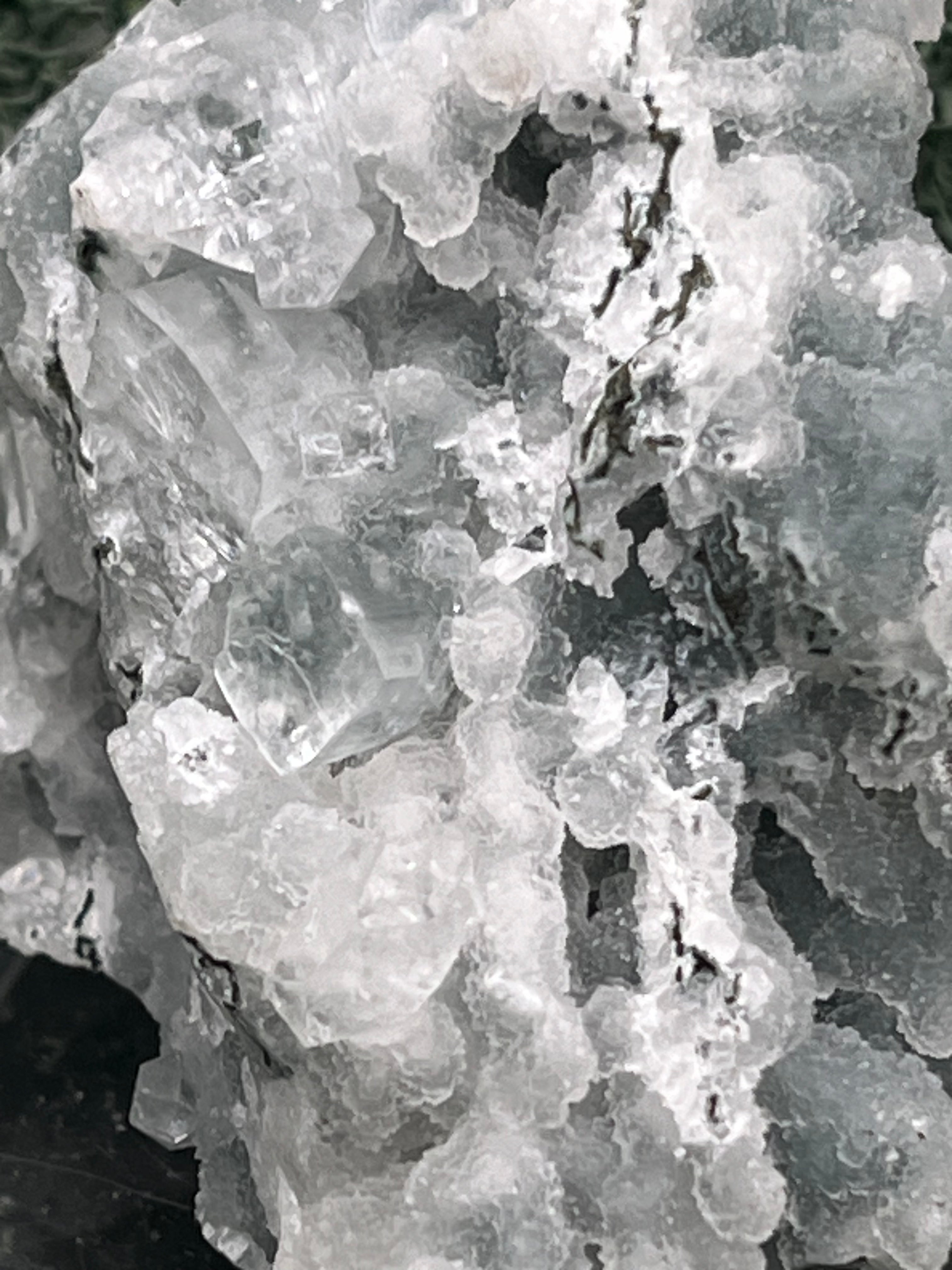 Apophyllit Stufe aus Indien (133g) - schöne Kristalle mit Sugar Crystals auf allen Seiten - crystal paradise