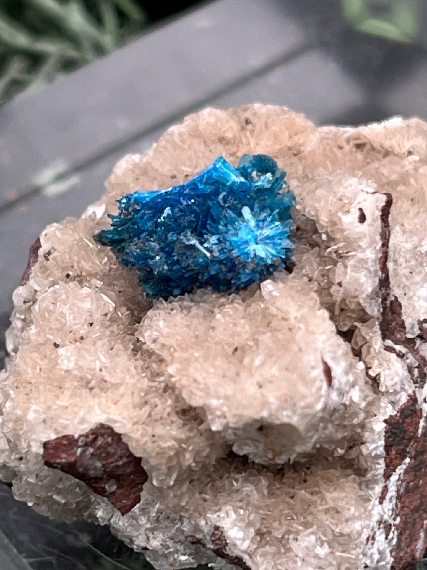 Canvansit auf Stilbit aus Poonah Indien (18g) - Stufe - tolle Kristallstruktur - crystal paradise