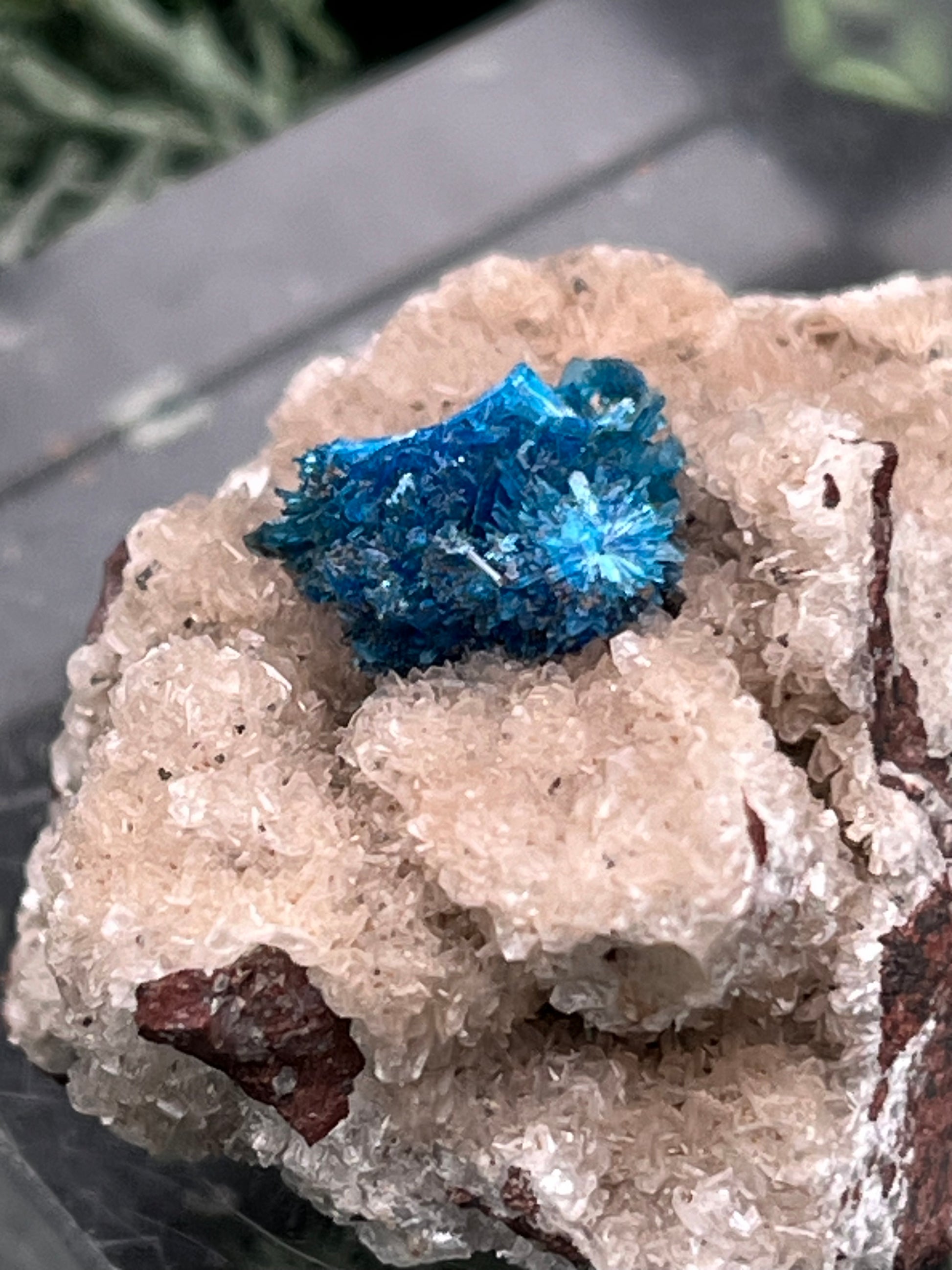 Canvansit auf Stilbit aus Poonah Indien (18g) - Stufe - tolle Kristallstruktur - crystal paradise