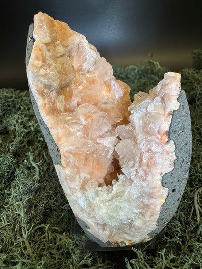 Heulandit / Euzeolit Geode aus Maharashtra, Nashik pune, Indien (477g)