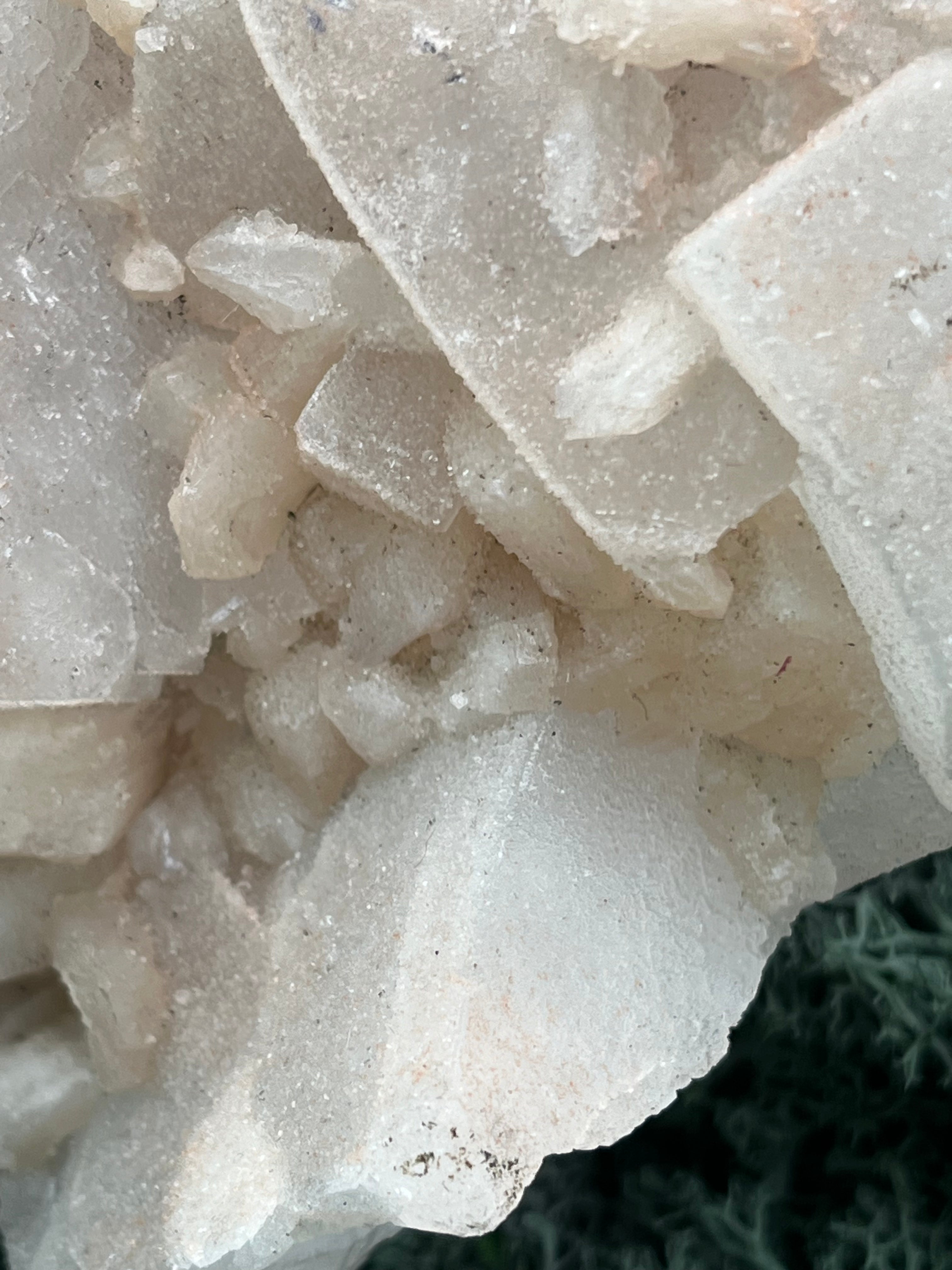 Apophyllit Stilbit Cluster XL aus Indien (978g)- sehr grosse Kristallwürfel - crystal paradise