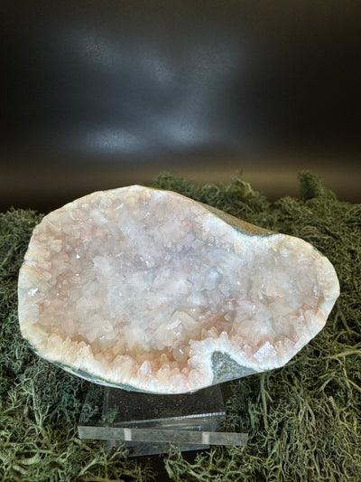 Heulandit / Euzeolit Geode aus Maharashtra, Nashik pune, Indien (380g)