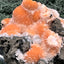 Thomsonit aus Indien (236g) - Handstufe - leuchtend orange Farbe, viele schöne Kugelbildung auf Muttergestein - crystal paradise