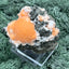 Thomsonit aus Indien (223g) - Stufe - leuchtend orange Farbe - Kugeln auf Muttergestein - crystal paradise