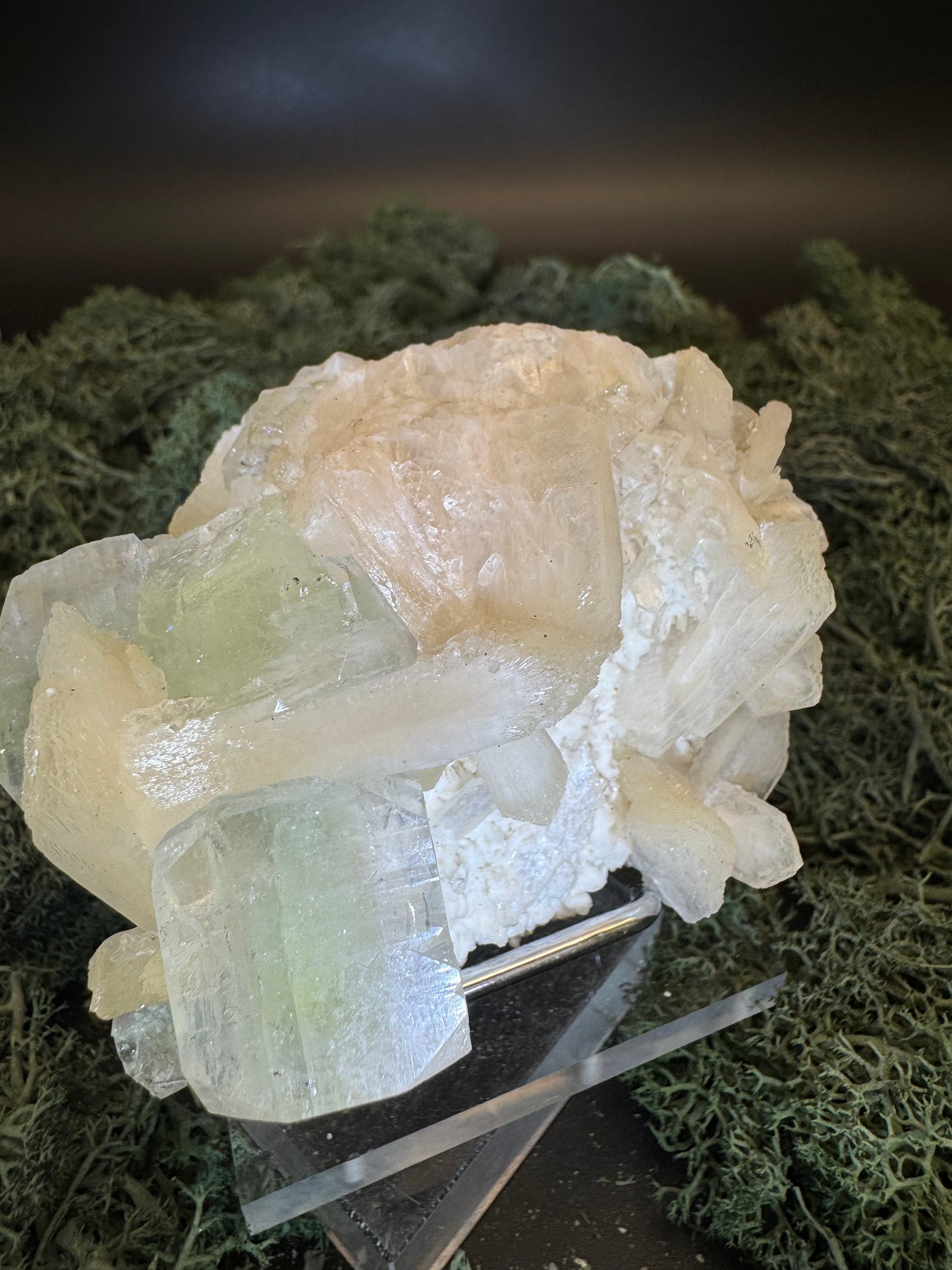 Apophyllite Stilbite Cluster from India (78g)