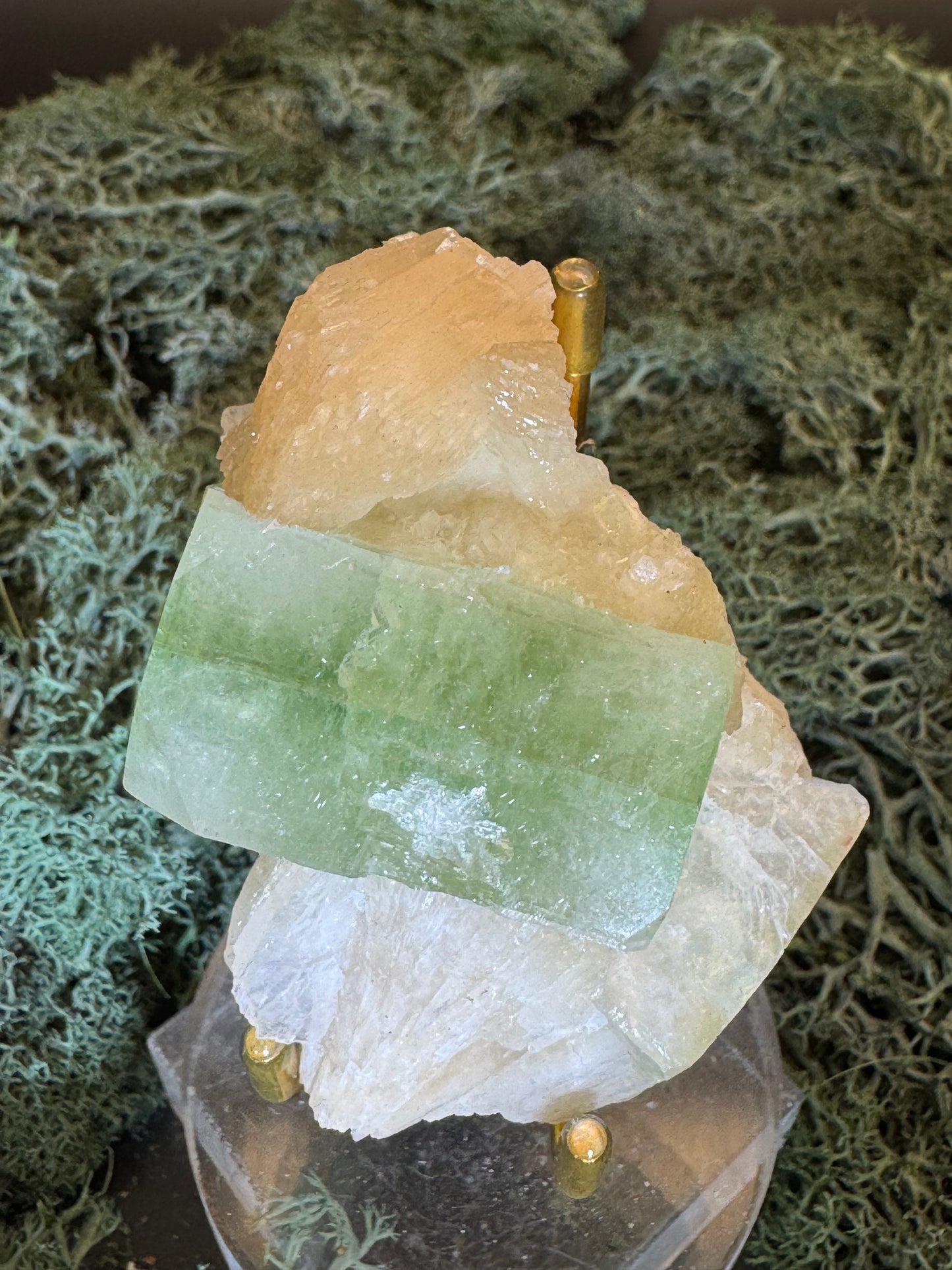 Apophyllite Stilbite Cluster from India (78g)