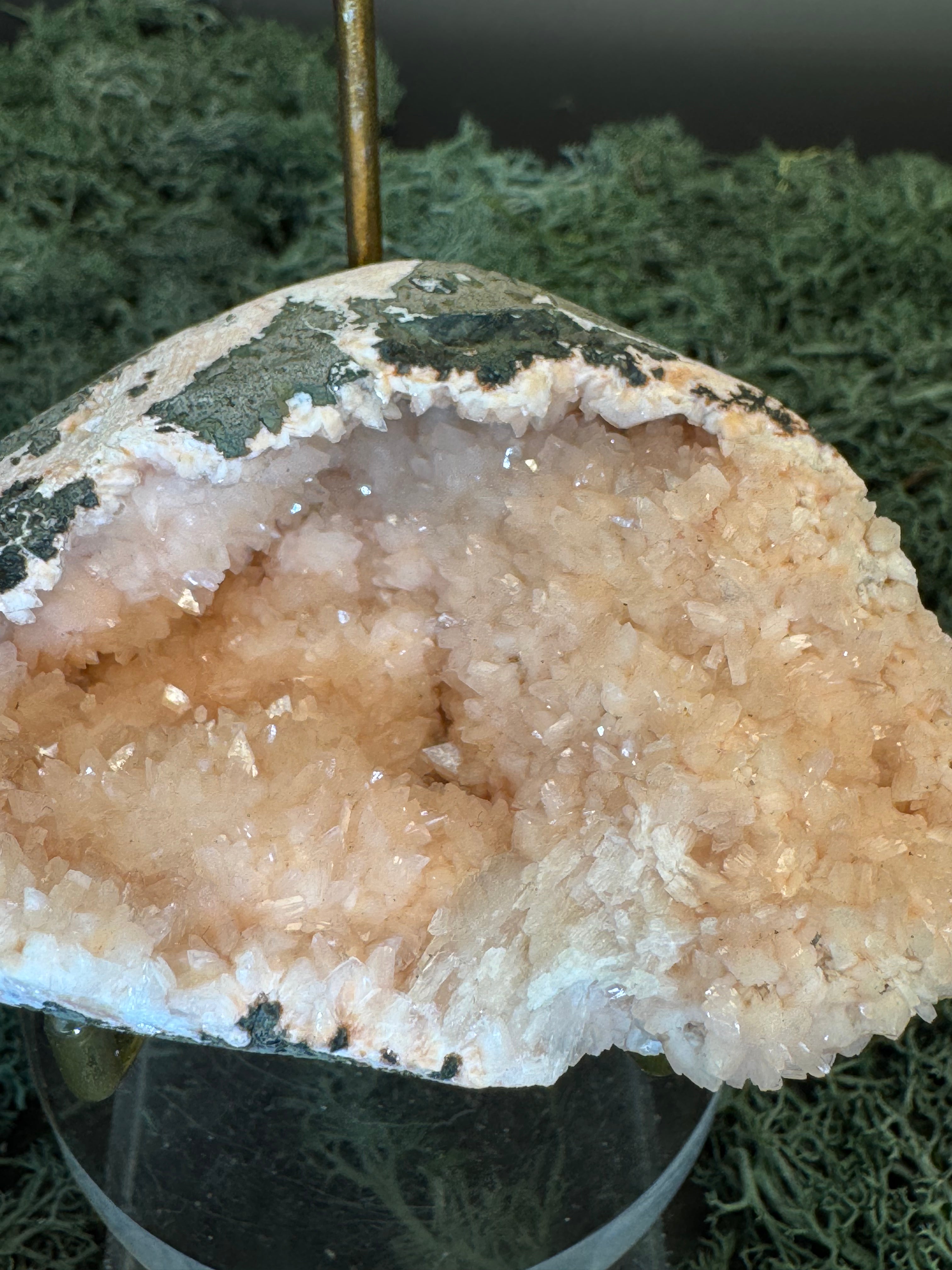 Heulandit / Euzeolit Geode aus Maharashtra, Nashik pune, Indien (172g) - crystal paradise