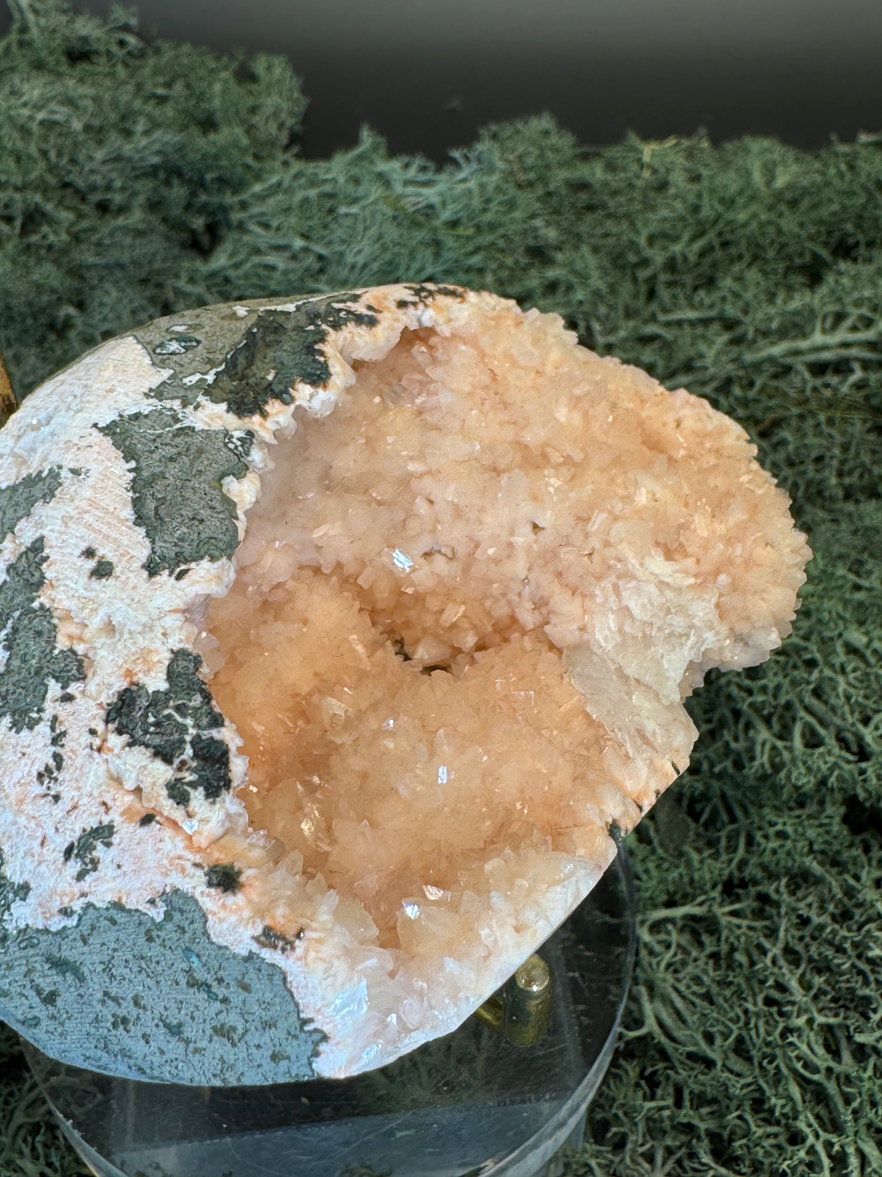 Heulandit / Euzeolit Geode aus Maharashtra, Nashik pune, Indien (172g) - crystal paradise
