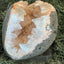 Heulandit / Euzeolit Geode mit Stilbit aus Maharashtra, Nashik pune, Indien (288g)