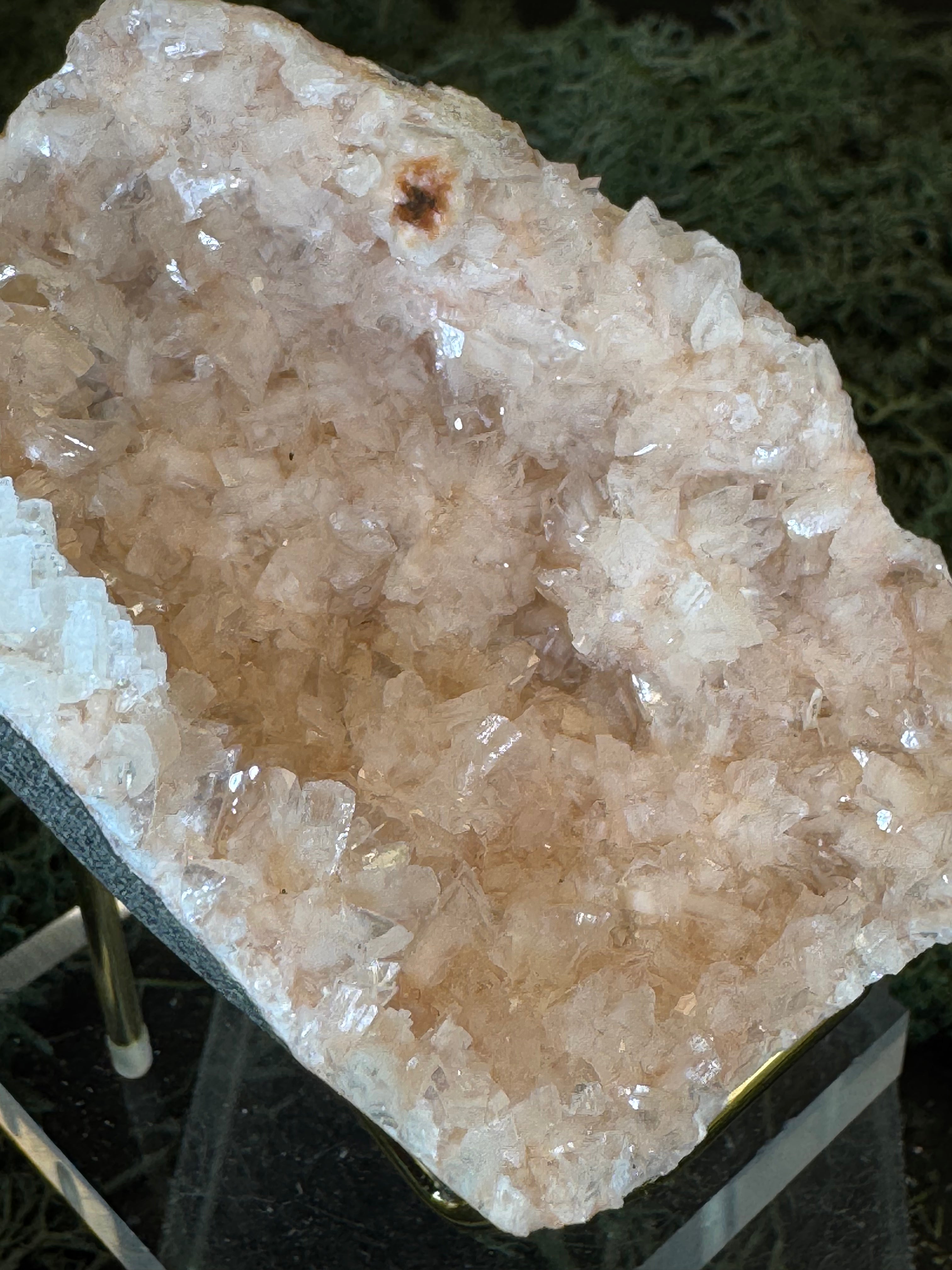 Heulandit / Euzeolit Geode aus Maharashtra, Nashik pune, Indien (121g) - crystal paradise
