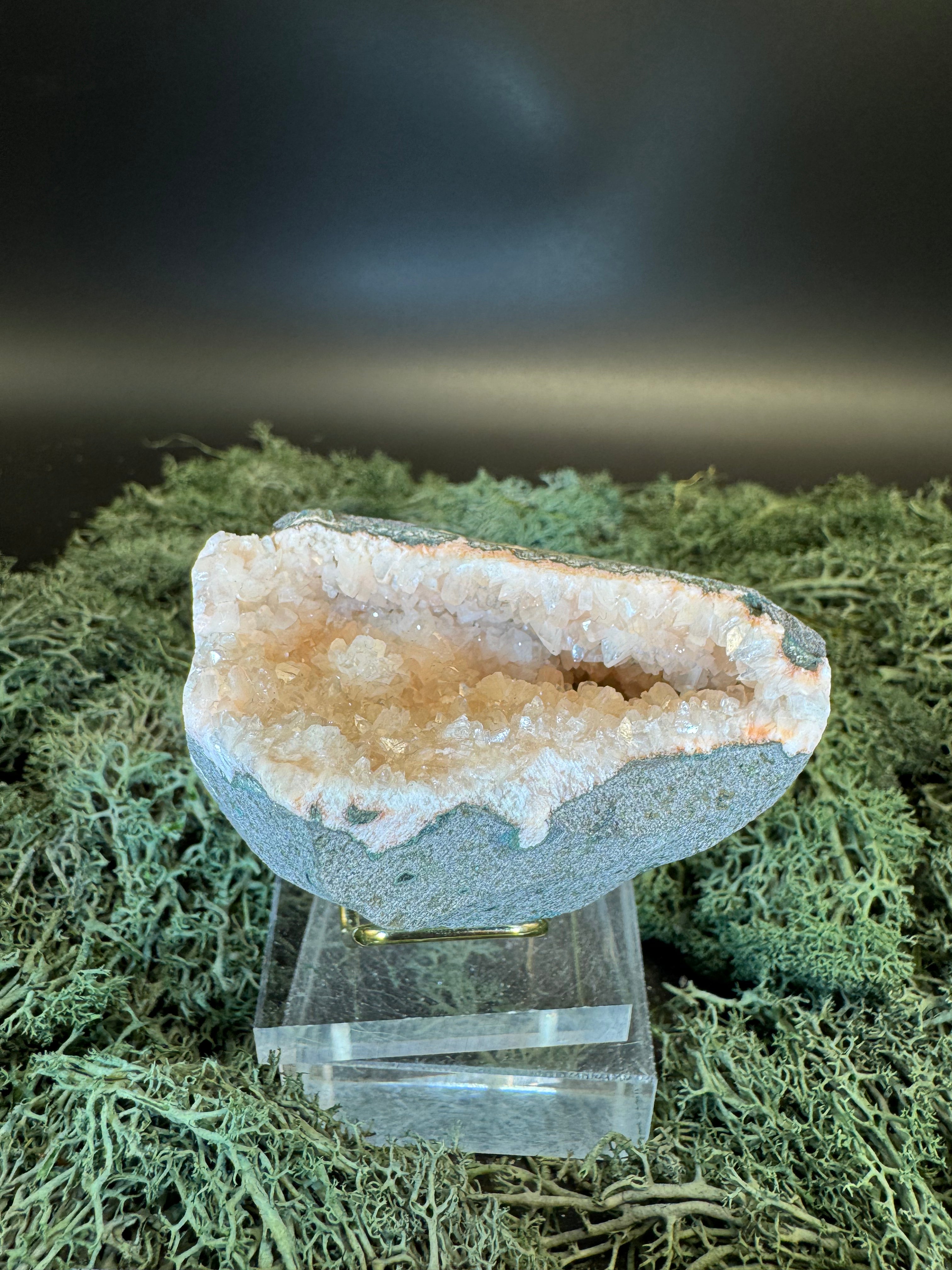Heulandit / Euzeolit Geode aus Maharashtra, Nashik pune, Indien (165g) - crystal paradise