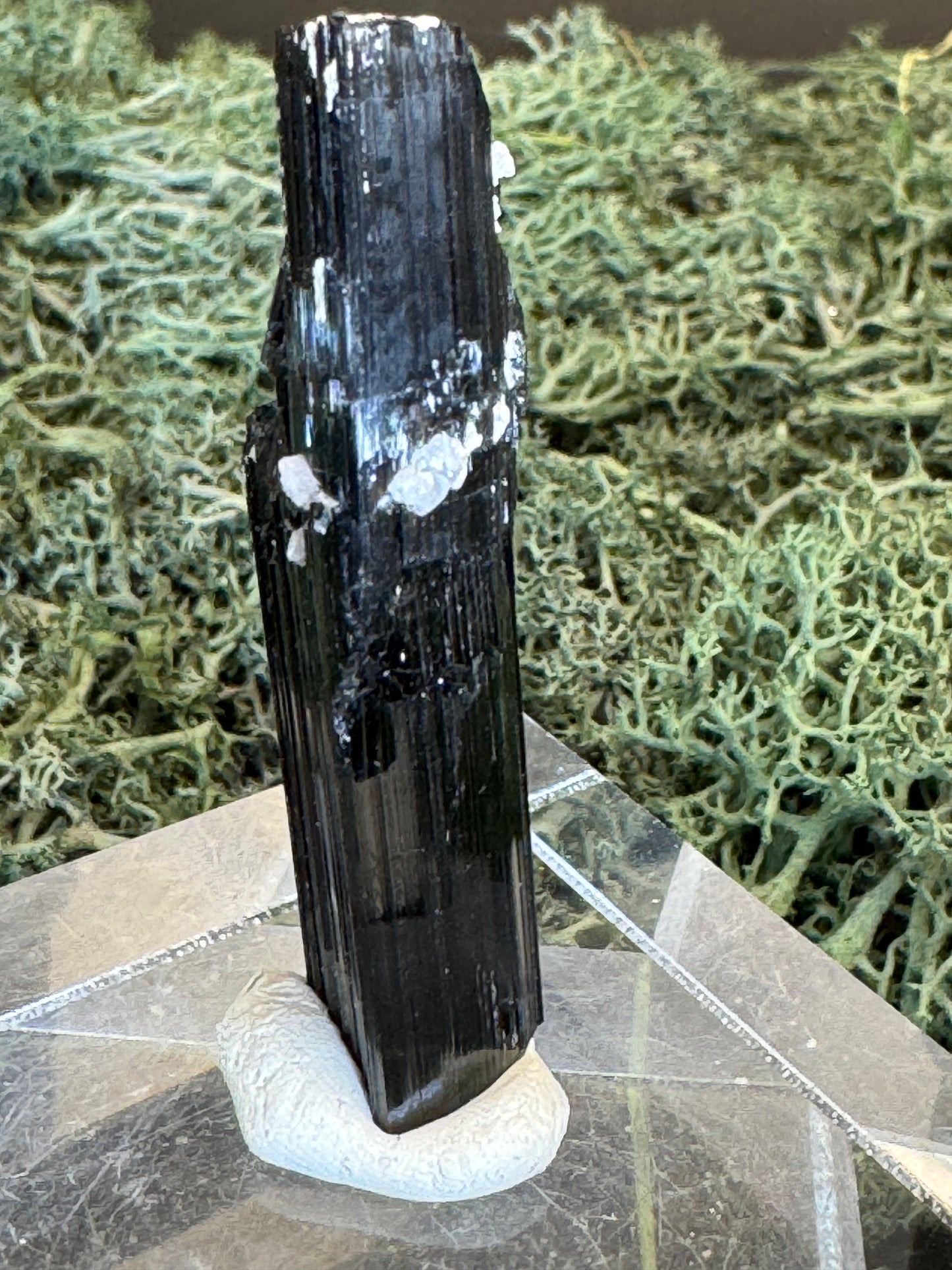 Black tourmaline pendulum pendant - 1 piece