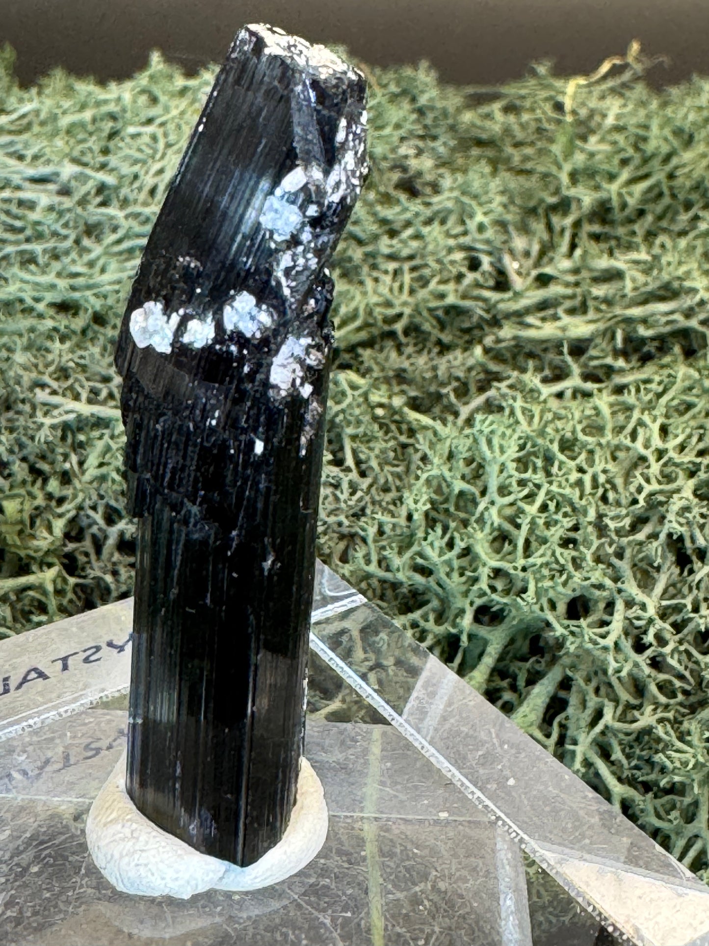 Black tourmaline pendulum pendant - 1 piece