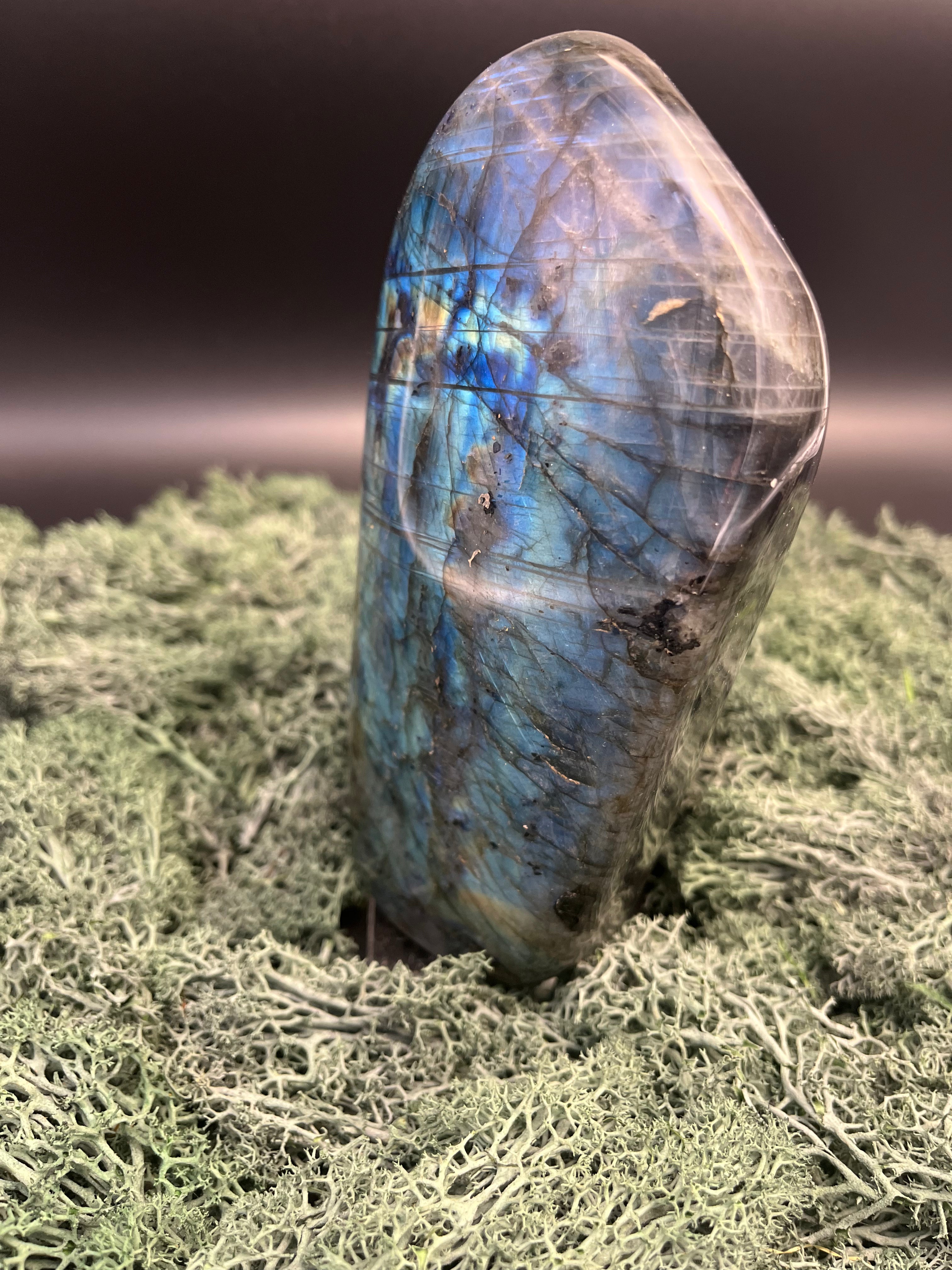 Labradorit Freeform (1334g) - phantastisches Farbenspiel - crystal paradise