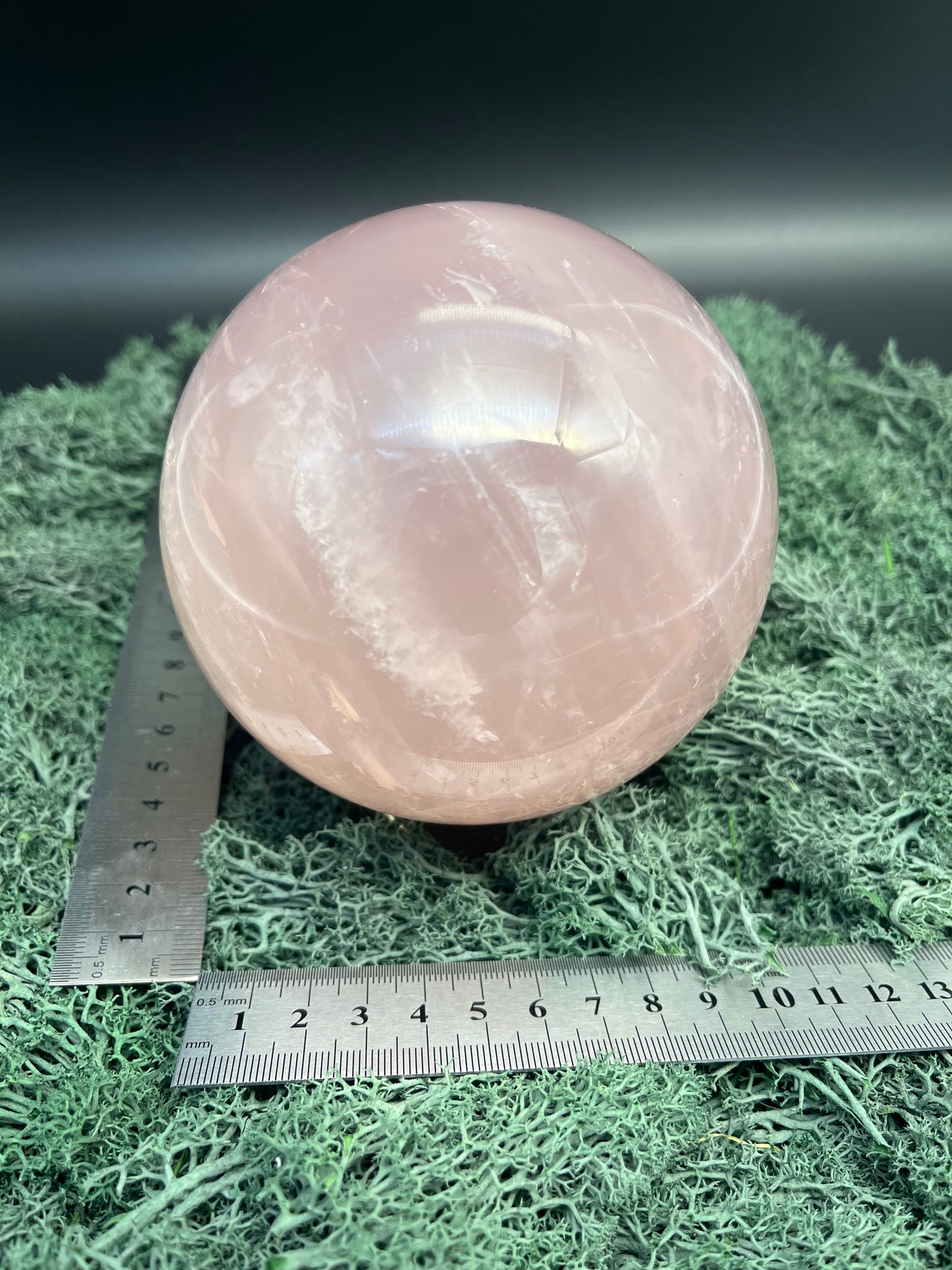 Rosenquarz Kugel (rosa transparent)- 1 Stück