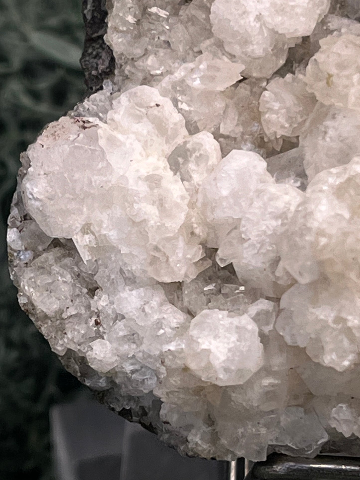 Okenit auf Apophyllit Cluster (Stufe) aus Indien (146g) - schöne Kristallbildungen - crystal paradise