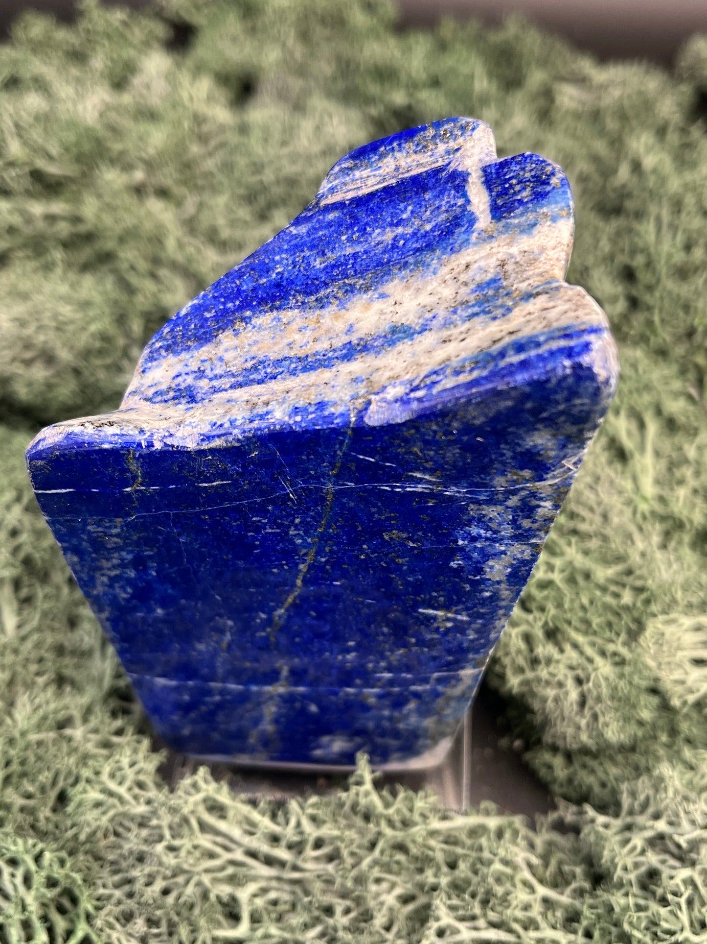 Lapis Lazuli Freeform poliert  aus Afghansitan (464g) - intensives blau