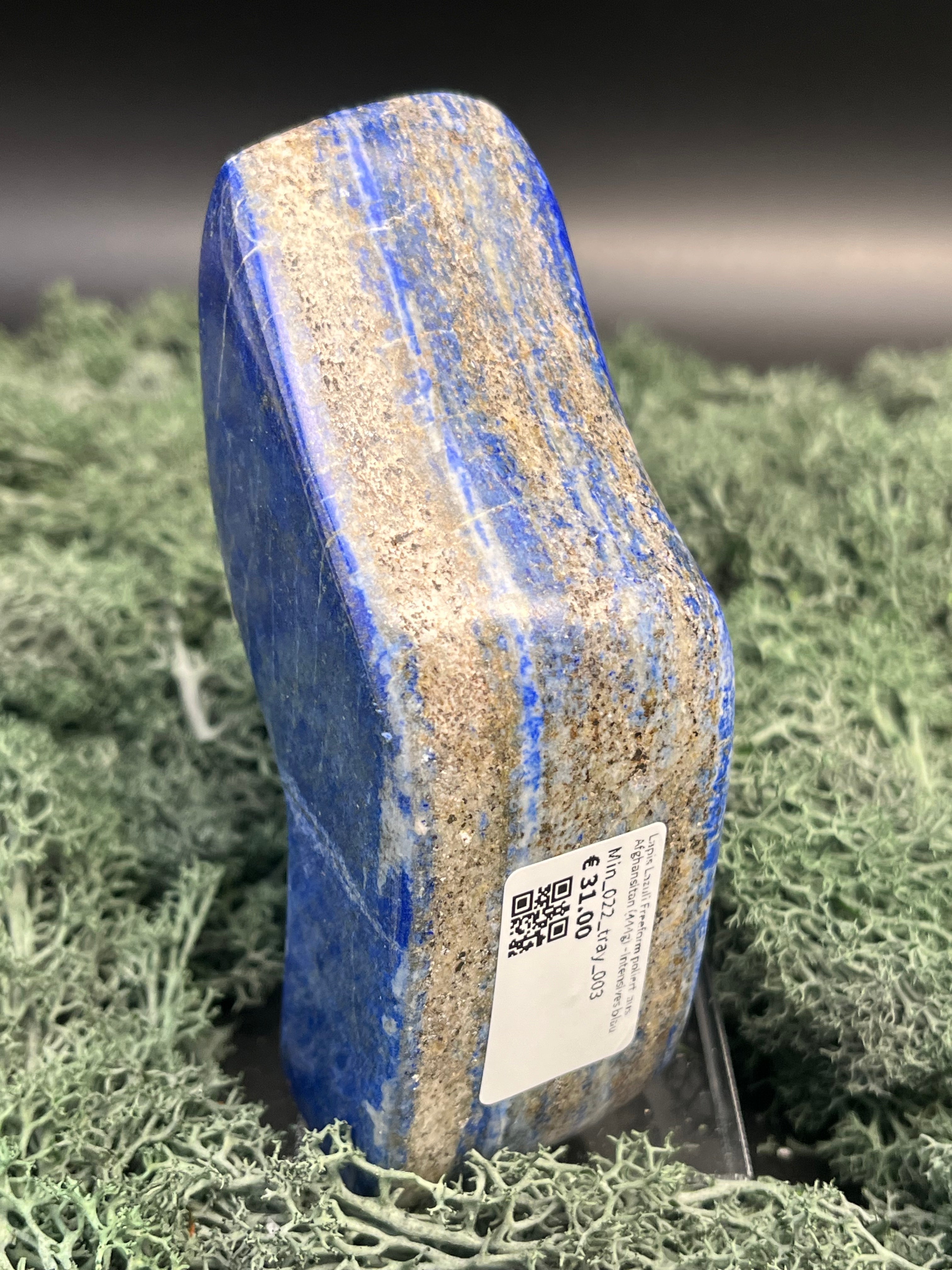 Lapis Lazuli Freeform poliert  aus Afghansitan (444g) - intensives blau - crystal paradise