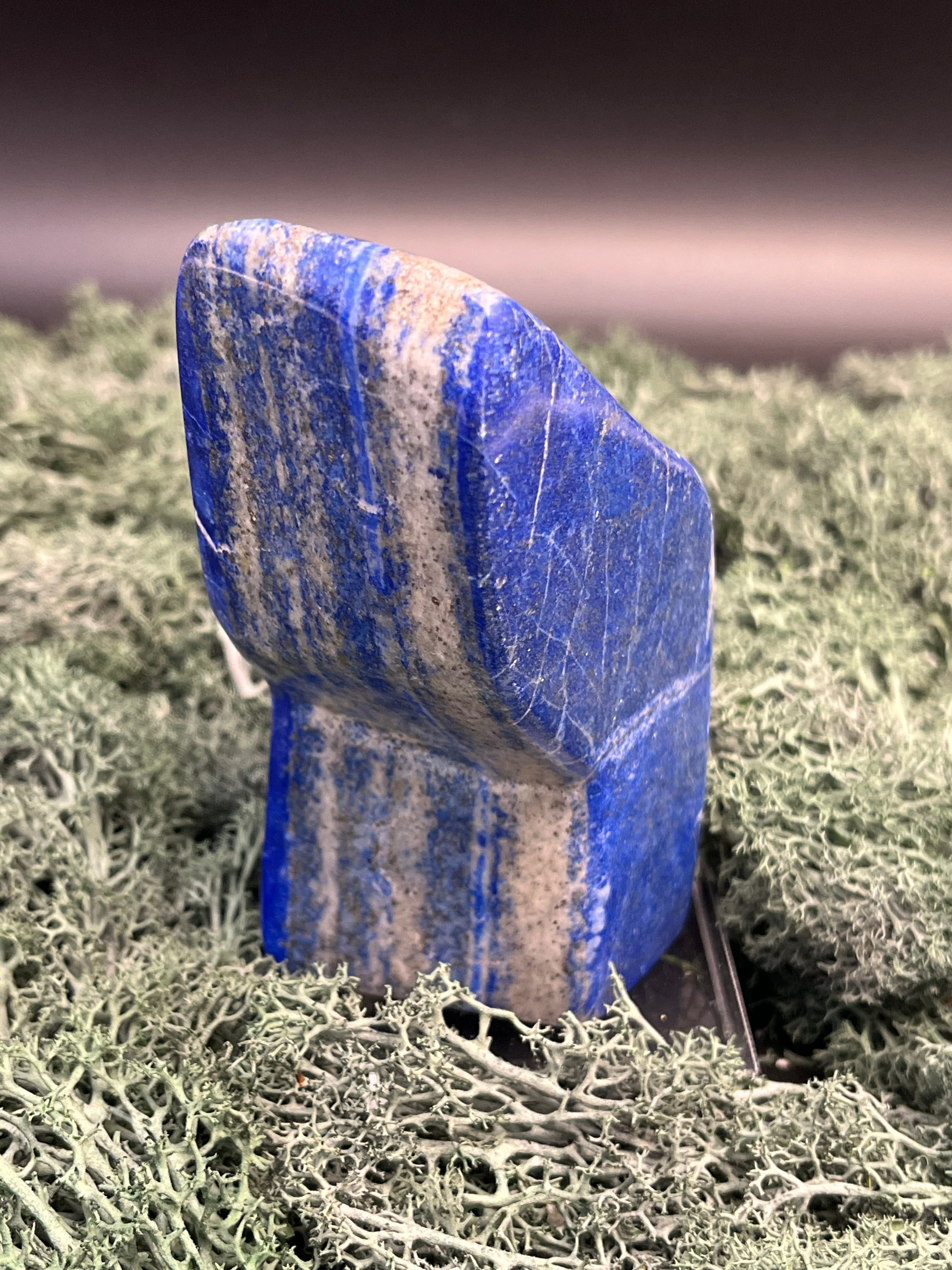 Lapis Lazuli Freeform poliert  aus Afghansitan (444g) - intensives blau - crystal paradise