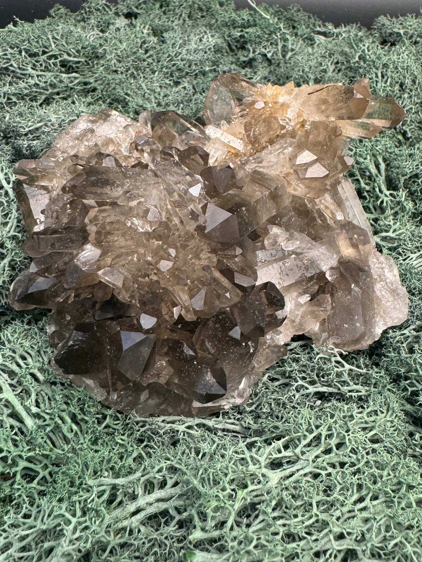 Rauchquarz Großstufe aus Brasilien (821g) - super schöne Kristallformation - crystal paradise