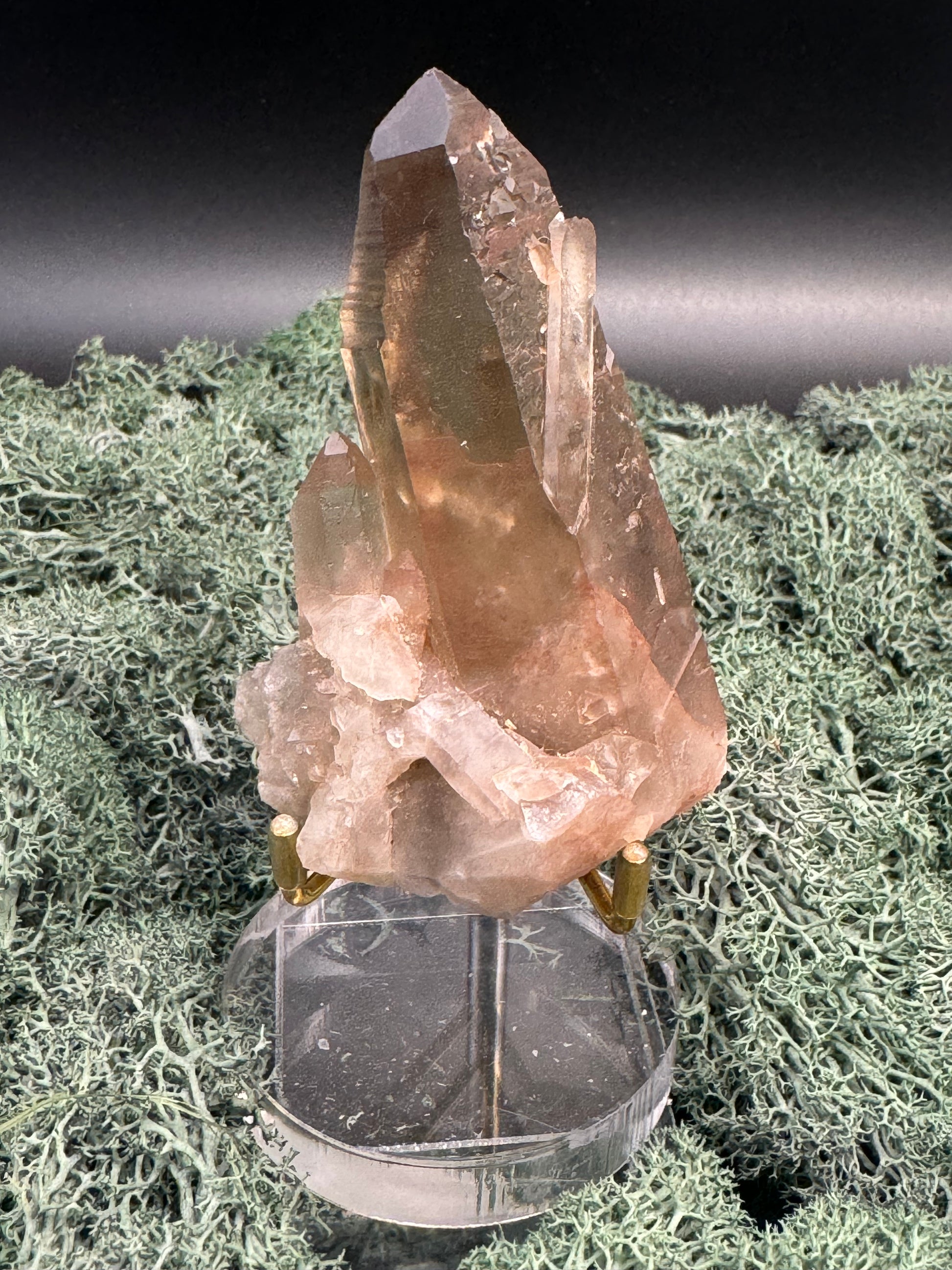 Rauchquarz Stufe aus Brasilien (157g) - schöne transparente Kristalle - crystal paradise