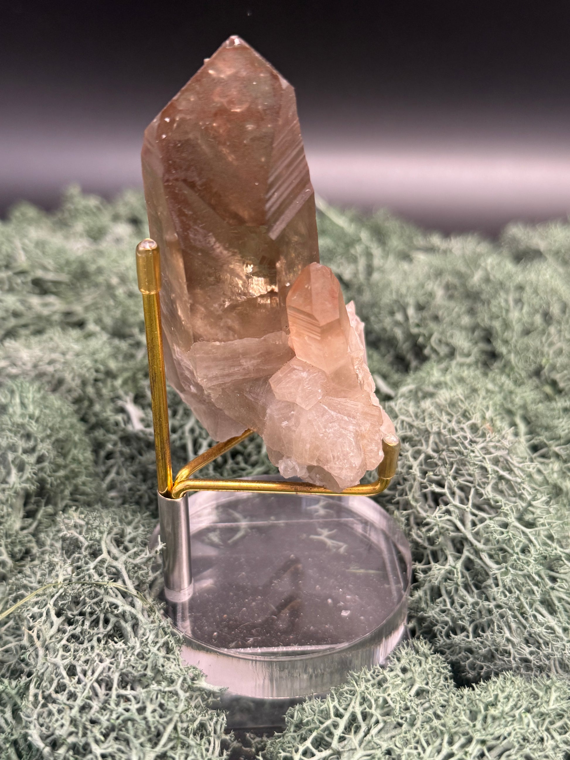 Rauchquarz Stufe aus Brasilien (157g) - schöne transparente Kristalle - crystal paradise