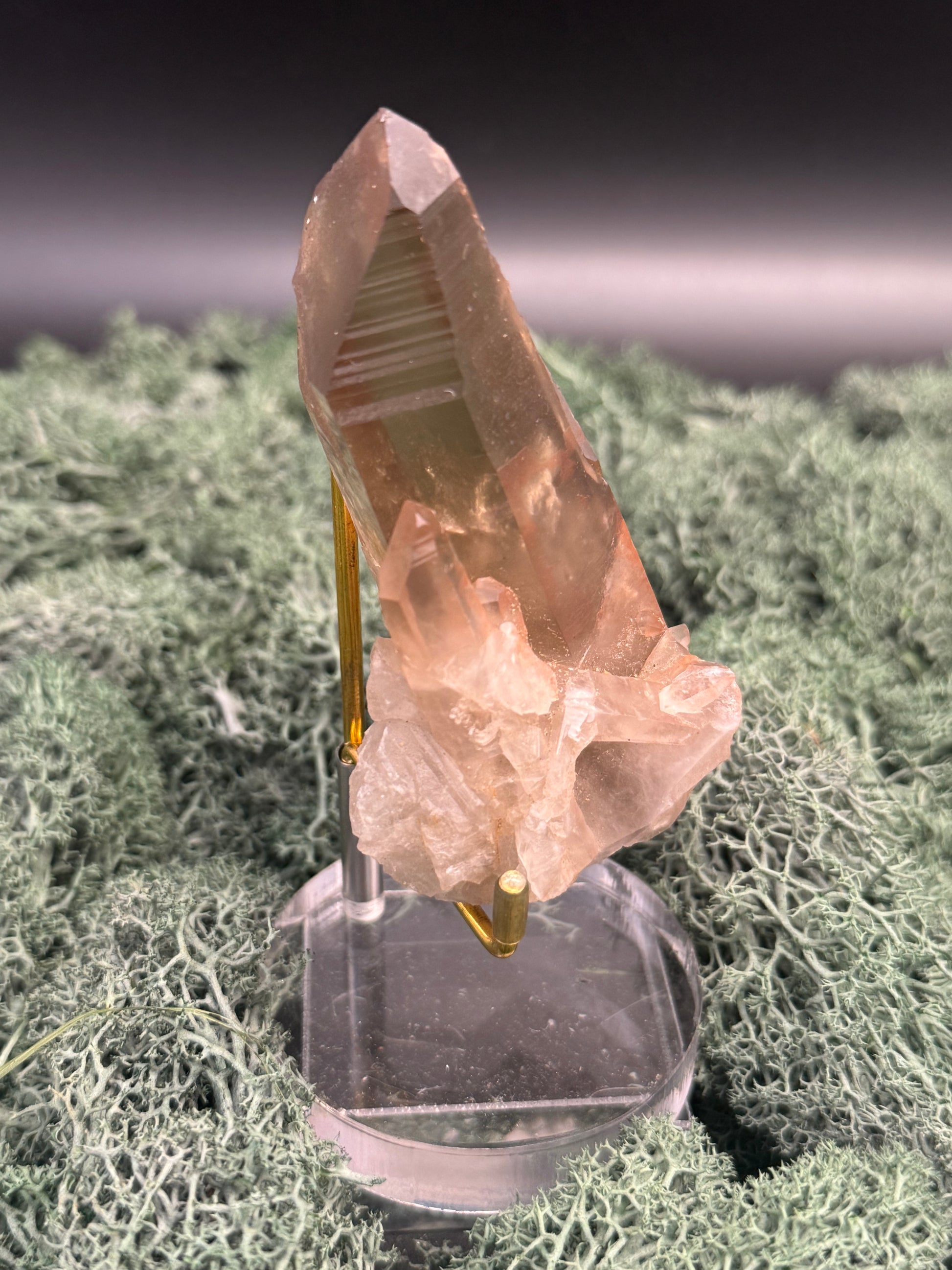 Rauchquarz Stufe aus Brasilien (157g) - schöne transparente Kristalle - crystal paradise