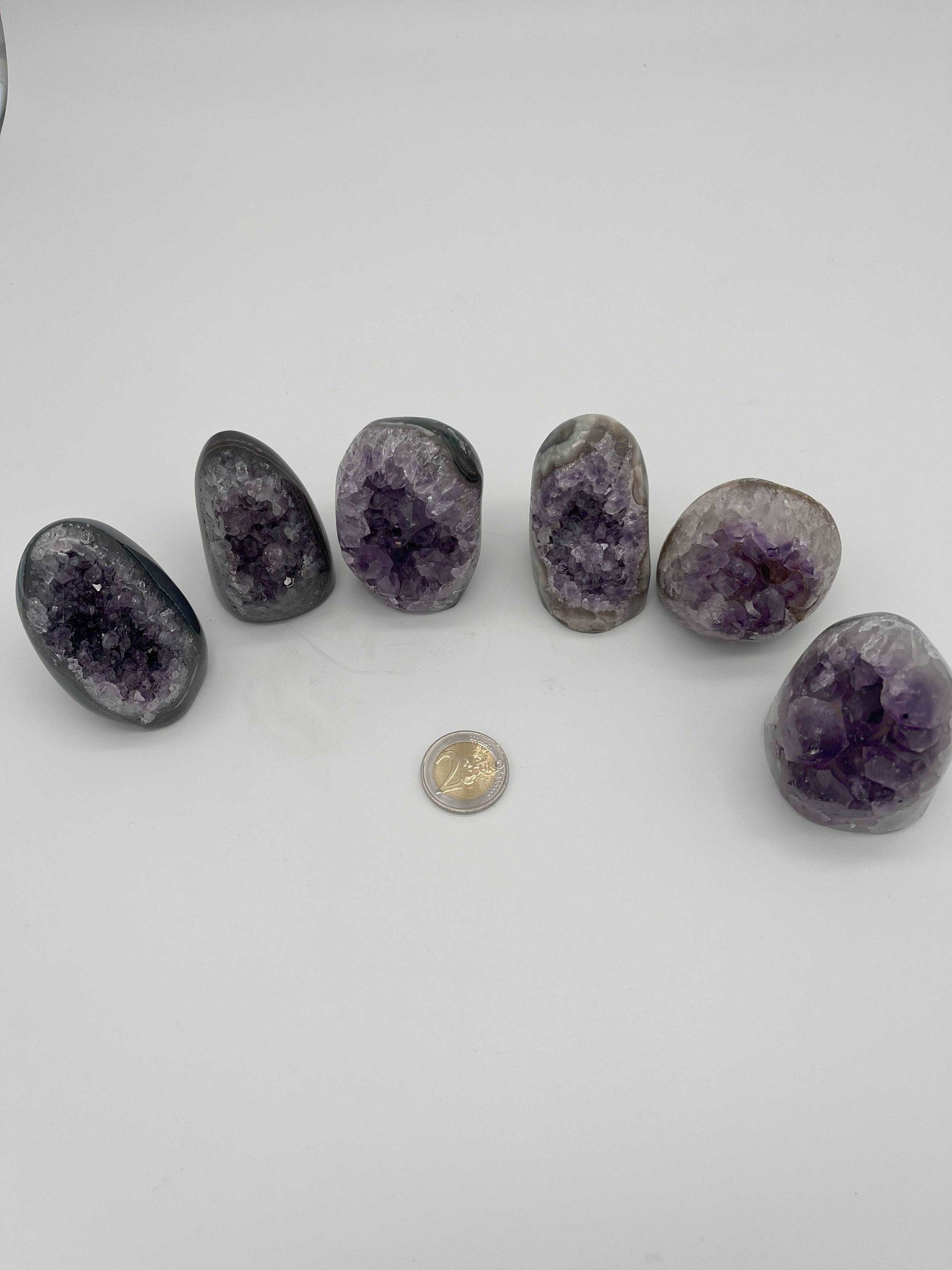 Amethyst Druse achatisiert aus Uruguay - verschiede Größen - schönes violett!