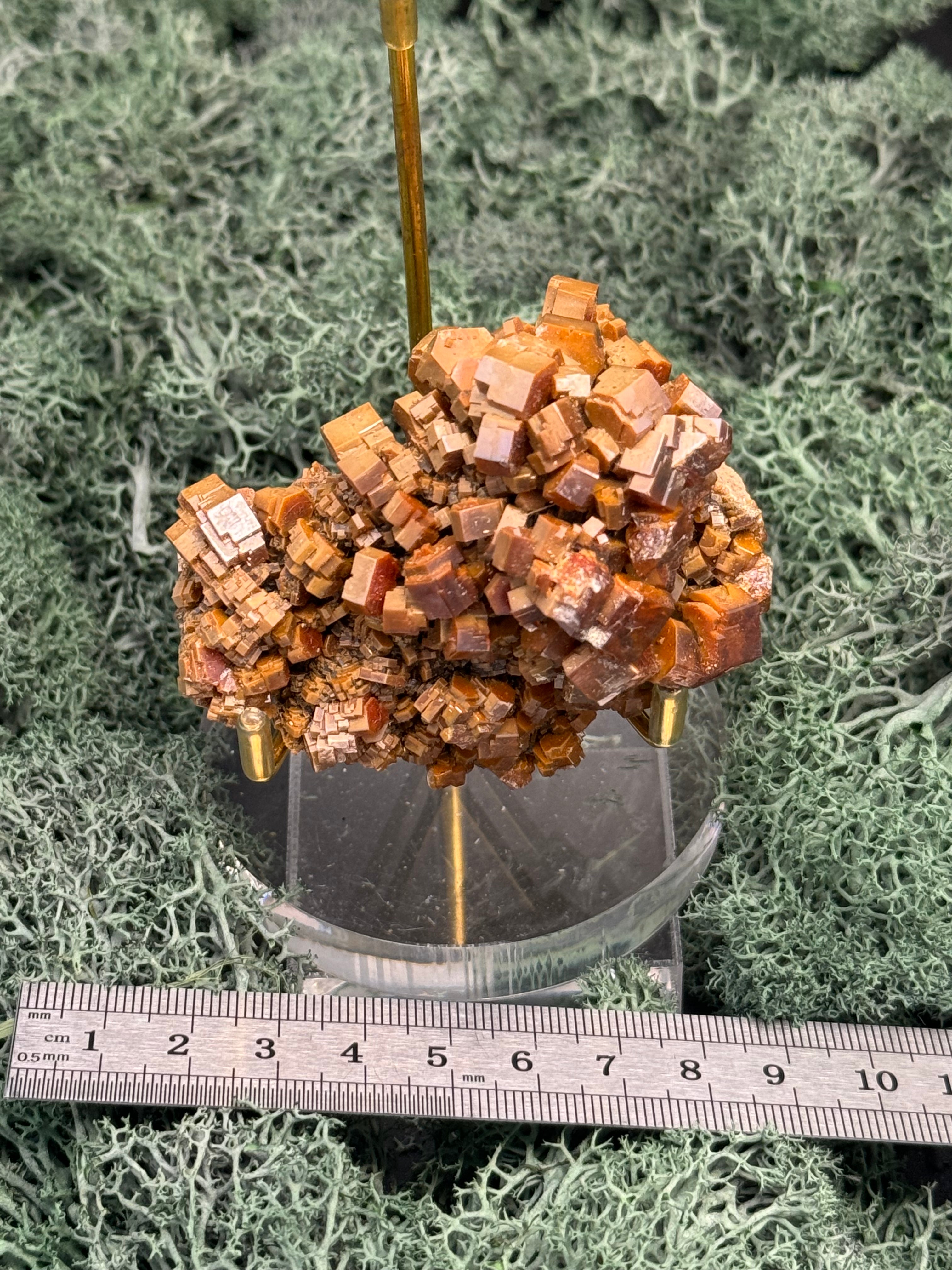 Vanadenit Stufe aus Marokko (227g) - super schöne große rote Kristalle - crystal paradise