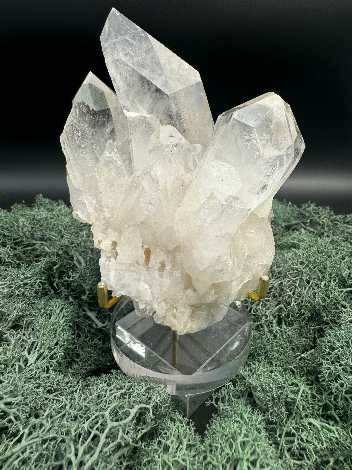 Bergkristall Handstufe aus Brasilien (603g) - sehr schöne Kristallbildung - crystal paradise