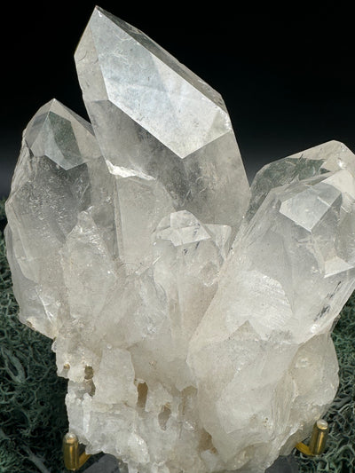 Bergkristall Handstufe aus Brasilien (603g) - sehr schöne Kristallbildung - crystal paradise