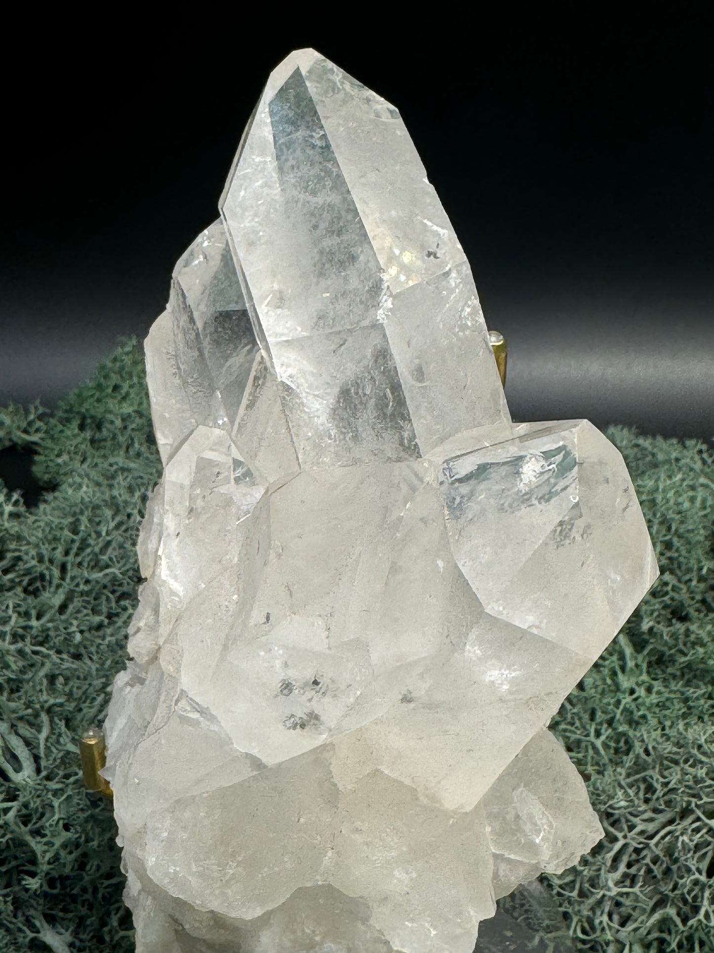 Bergkristall Handstufe aus Brasilien (603g) - sehr schöne Kristallbildung - crystal paradise