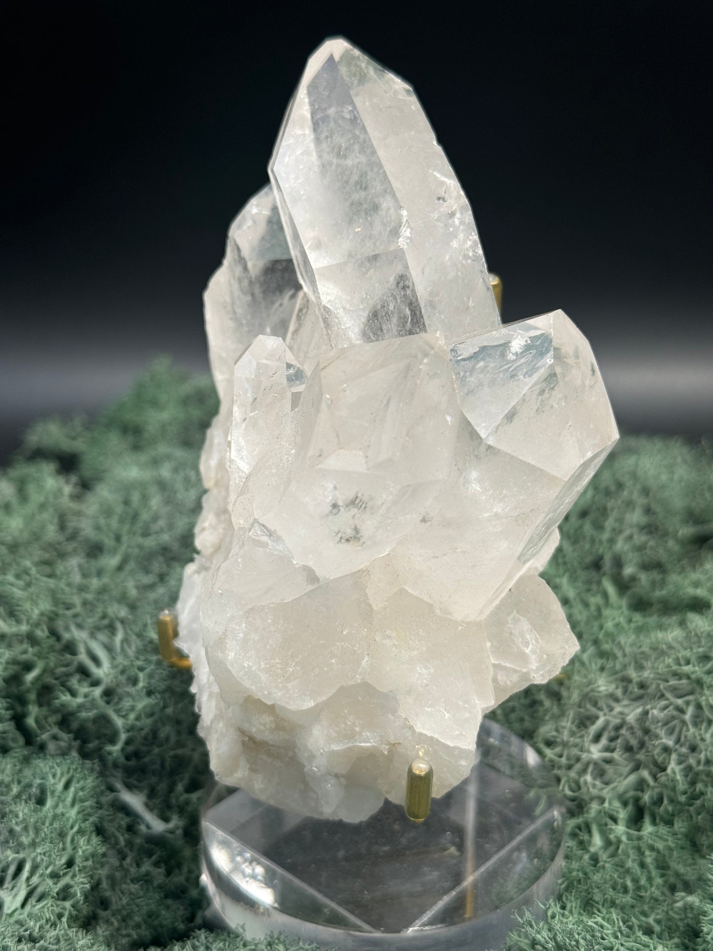 Bergkristall Handstufe aus Brasilien (603g) - sehr schöne Kristallbildung - crystal paradise