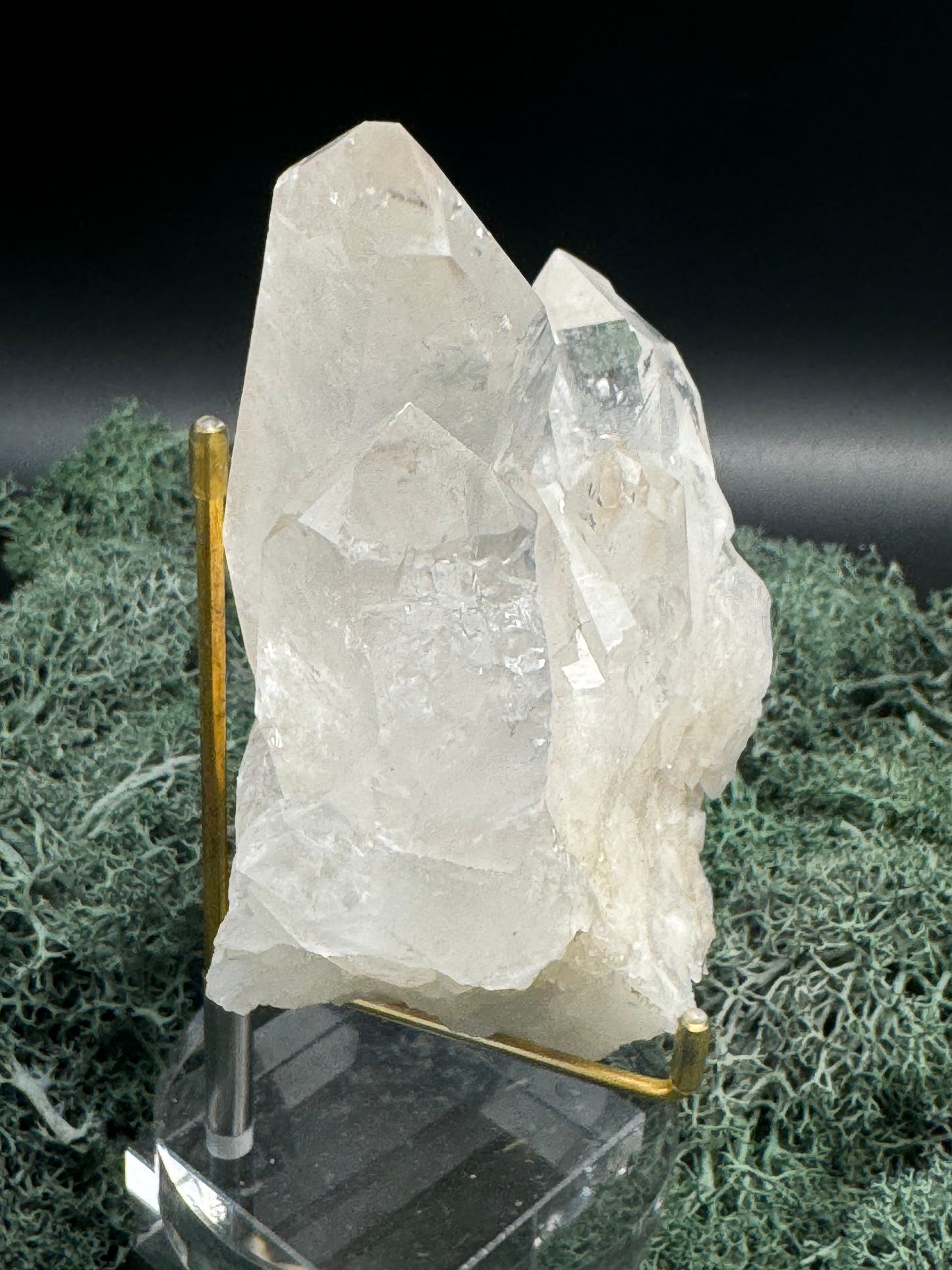 Bergkristall Handstufe aus Brasilien (603g) - sehr schöne Kristallbildung - crystal paradise