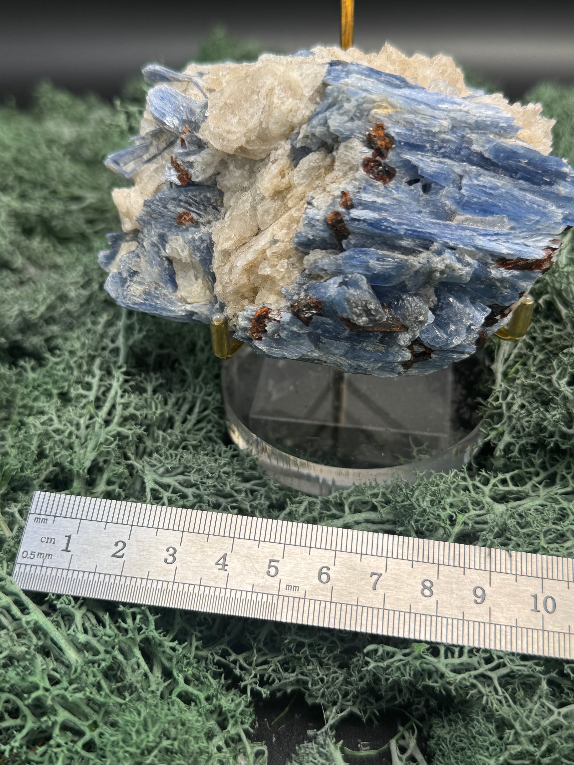 Blauer Kyanit Handstufe aus Brasilien (526g) - schöne Kristallstäbe - crystal paradise