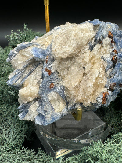 Blauer Kyanit Handstufe aus Brasilien (526g) - schöne Kristallstäbe - crystal paradise