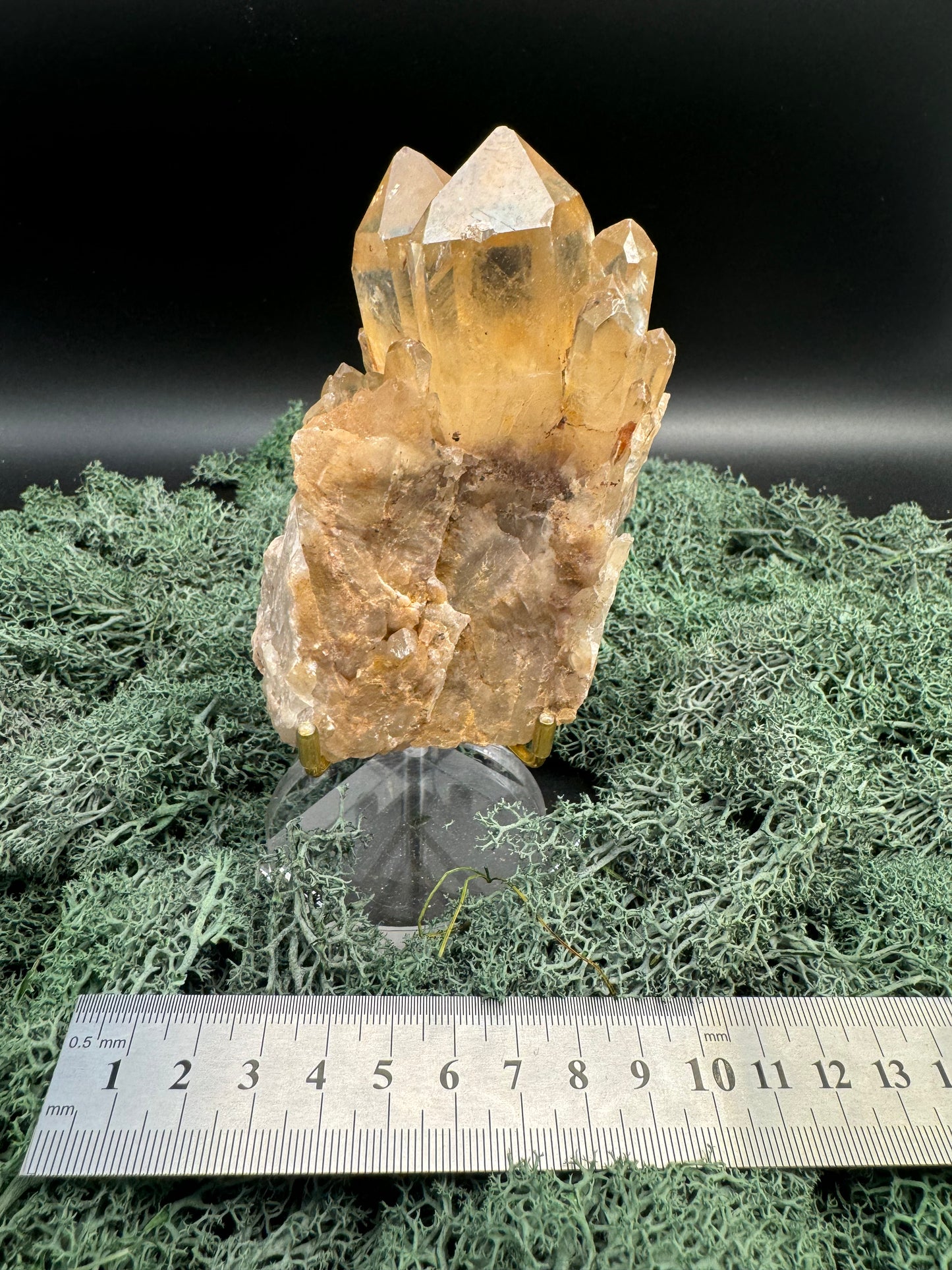 Citrin Handstufe aus Kunduluni, Kongo (363g) - schöne helle Kristallspitzen - crystal paradise