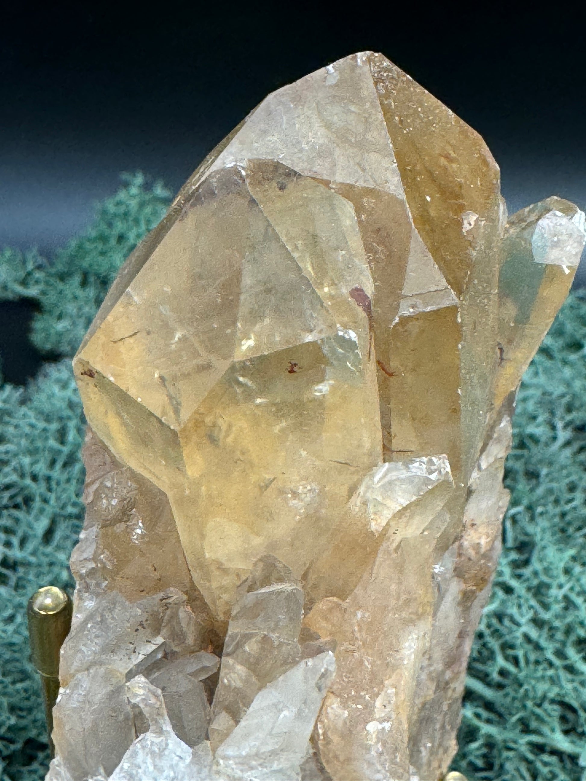 Citrin Handstufe aus Kunduluni, Kongo (363g) - schöne helle Kristallspitzen - crystal paradise