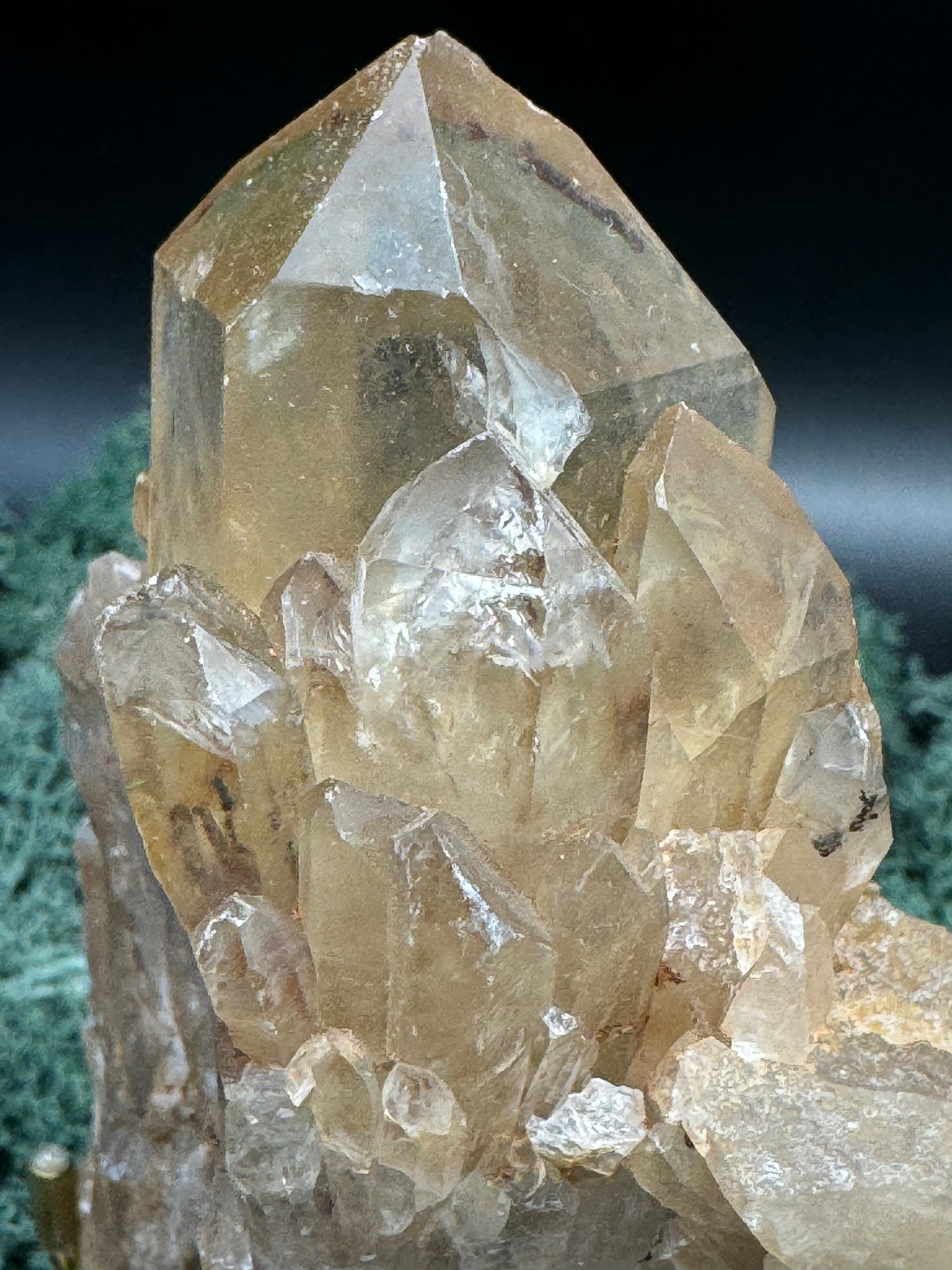 Citrin Handstufe aus Kunduluni, Kongo (363g) - schöne helle Kristallspitzen - crystal paradise