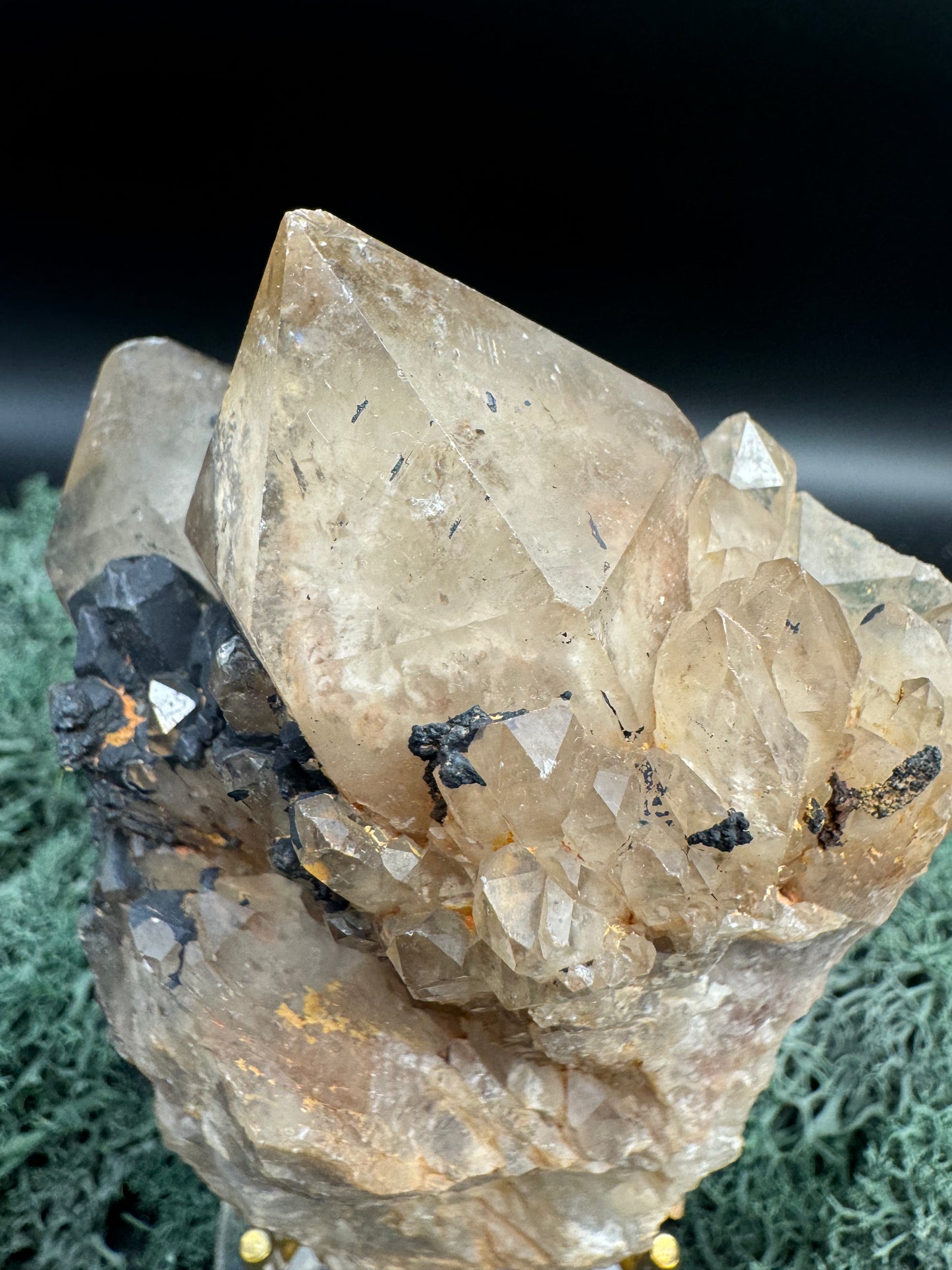 Citrin Handstufe aus Kunduluni, Kongo (374g) - schöne große Kristallspitzen - crystal paradise