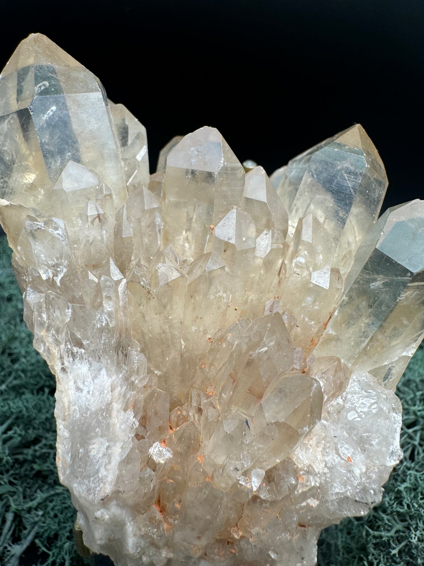 Citrin Handstufe aus Kunduluni, Kongo (440g) - sehr schöne helle Kristallspitzen - crystal paradise