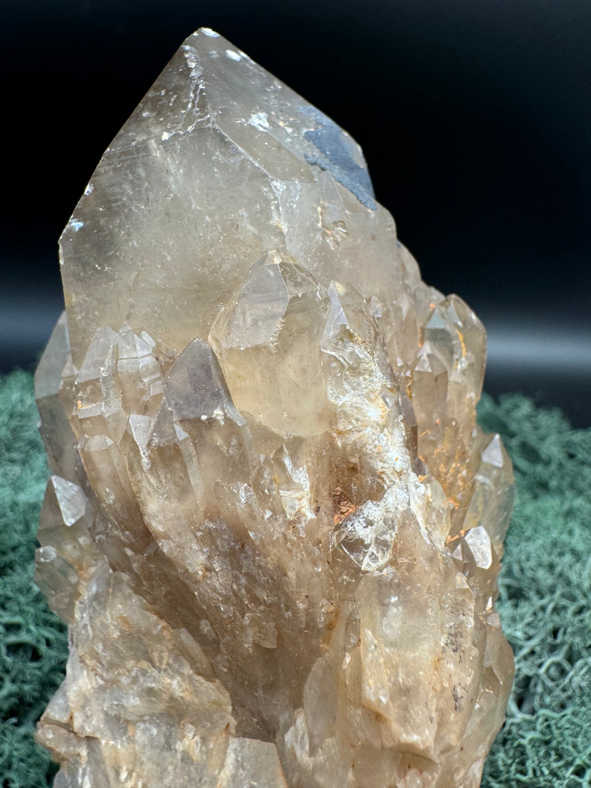 Citrin Handstufe aus Kunduluni, Kongo (369g) - schöne große Kristallspitze - crystal paradise