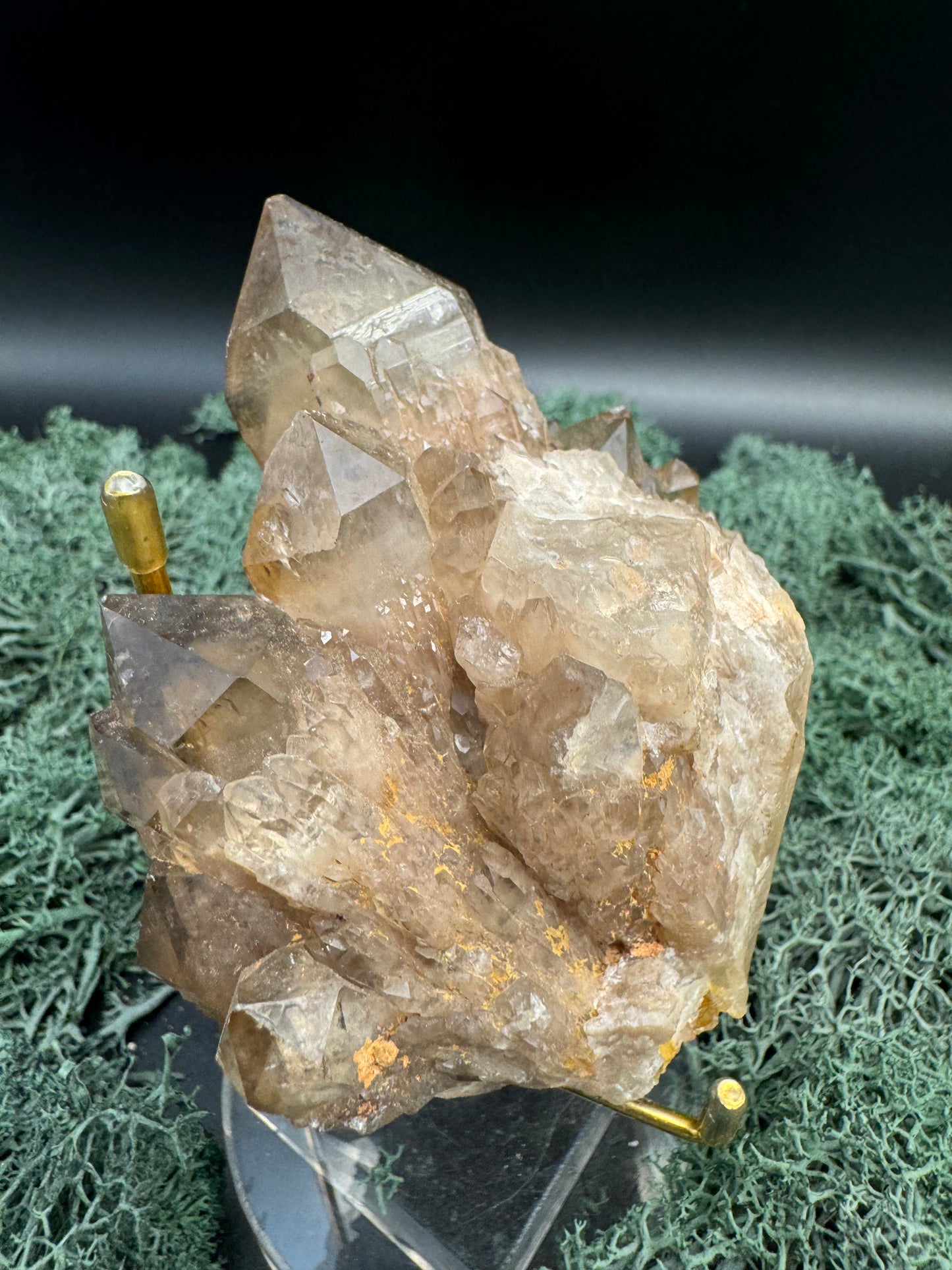 Citrin Handstufe aus Kunduluni, Kongo (420g) - schöne große Kristallspitzen - crystal paradise