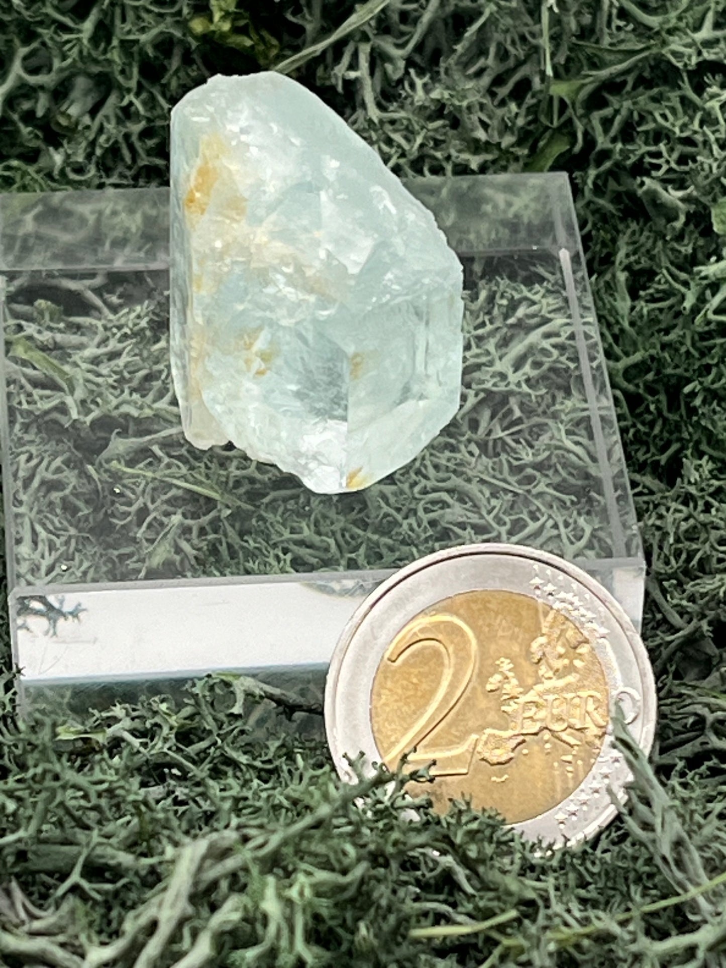 Aquamarin Kristall auf Feldspat aus Pakistan (21g) - crystal paradise